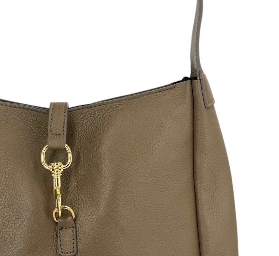 Violaine – Women's shoulder bag in genuine Italian leather with adjustable handle