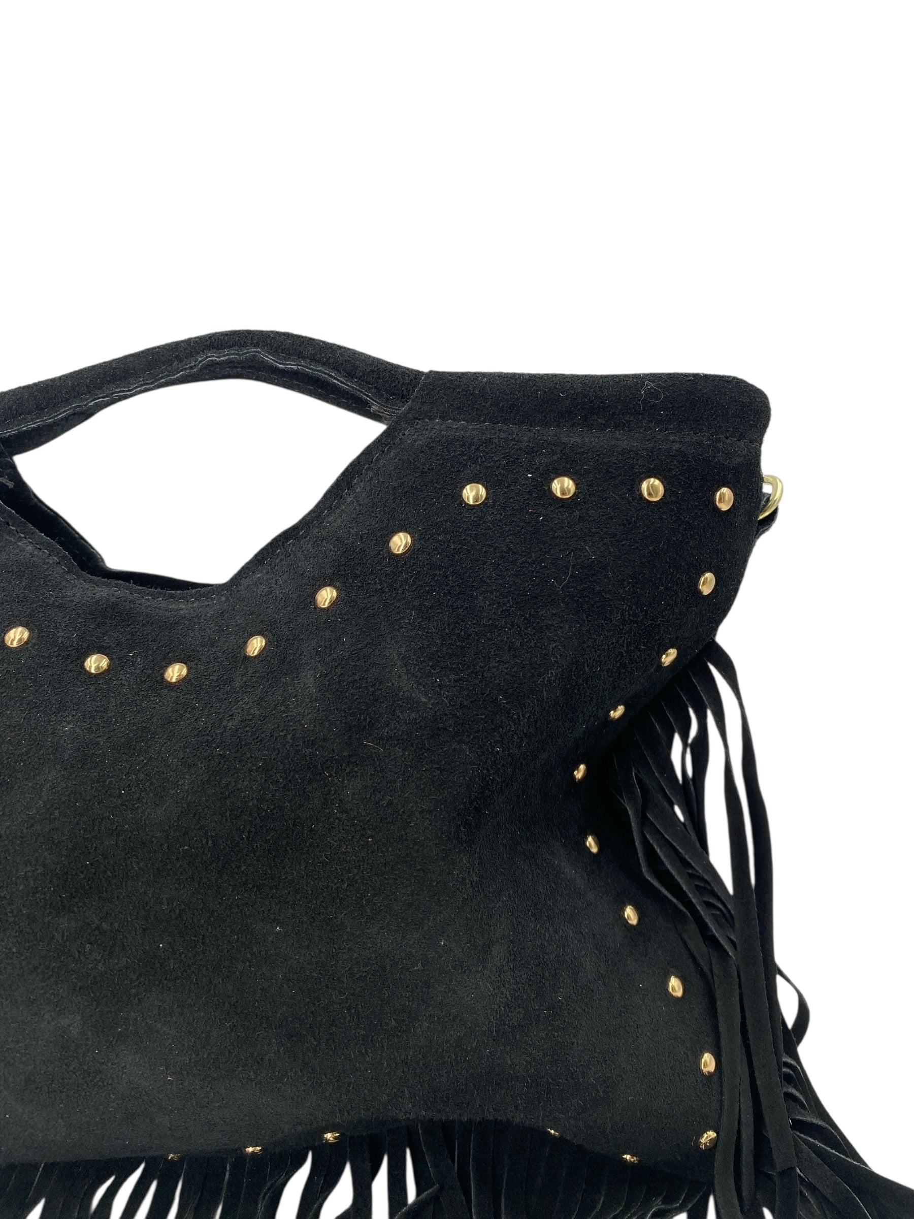 Inaya - Borsa a mano in camoscio con tracolla staccabile