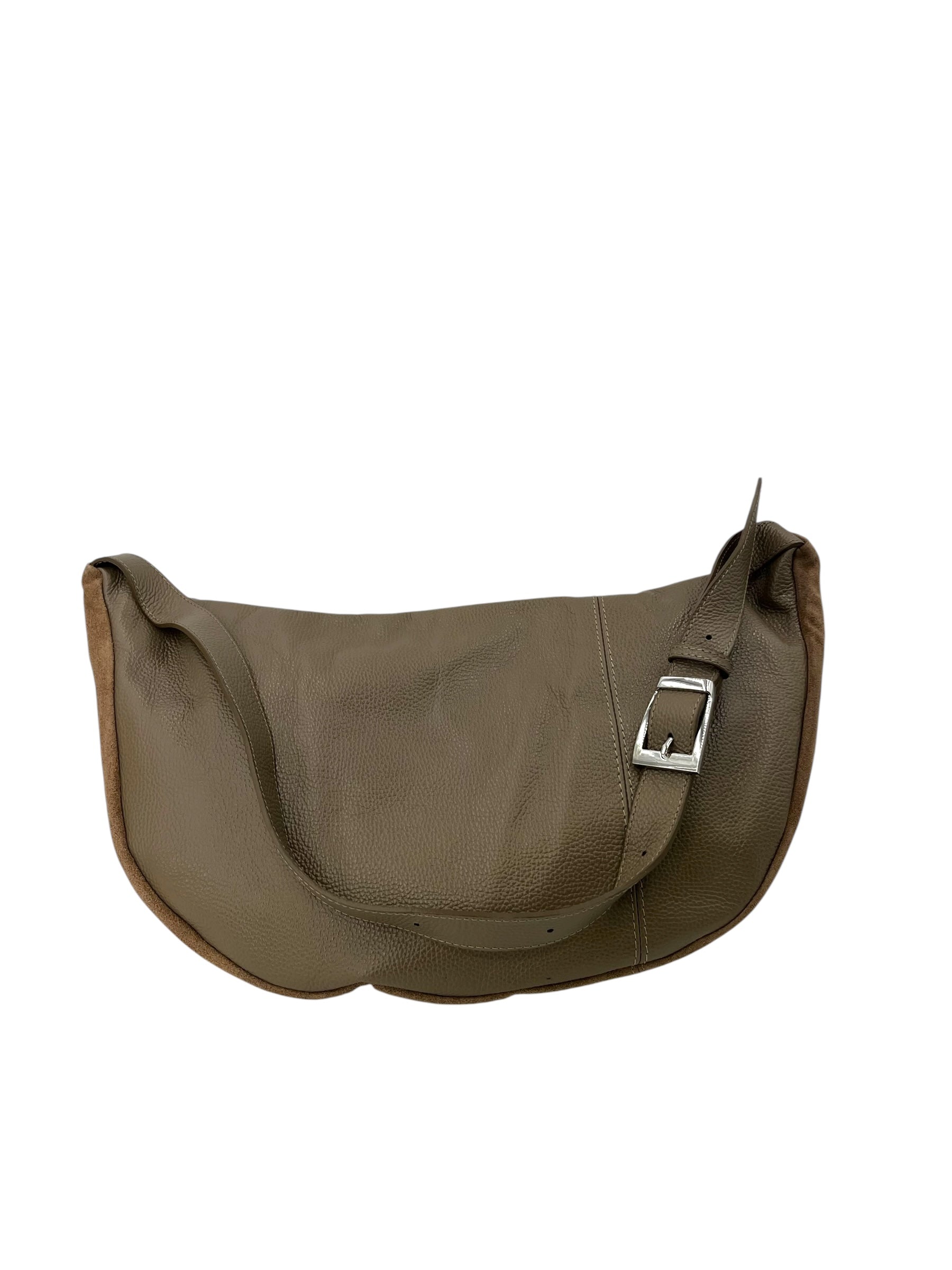 Anais – Women's bum bag in genuine suede with adjustable shoulder strap and proportionate interior