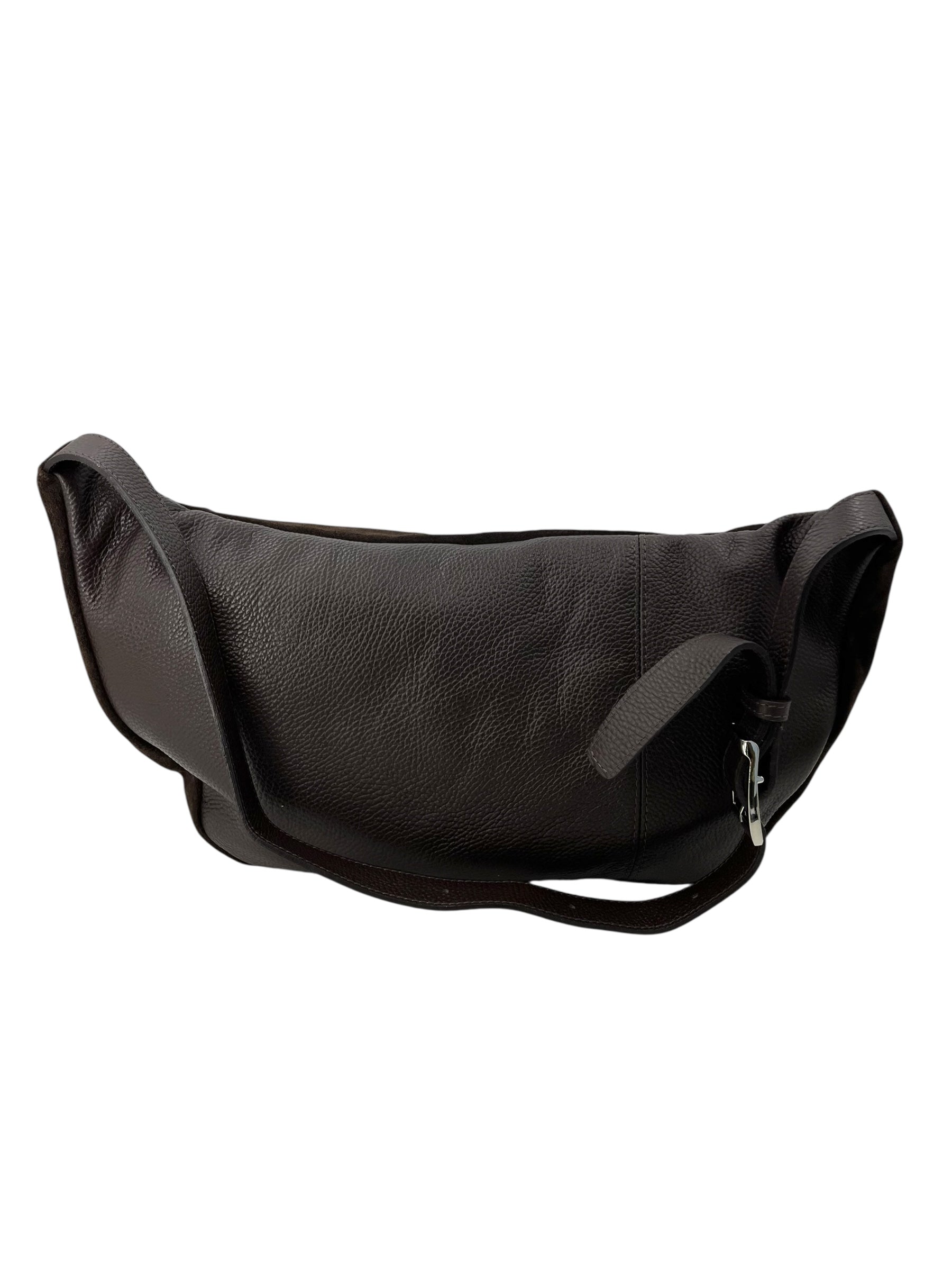 Anais – Women's bum bag in genuine suede with adjustable shoulder strap and proportionate interior