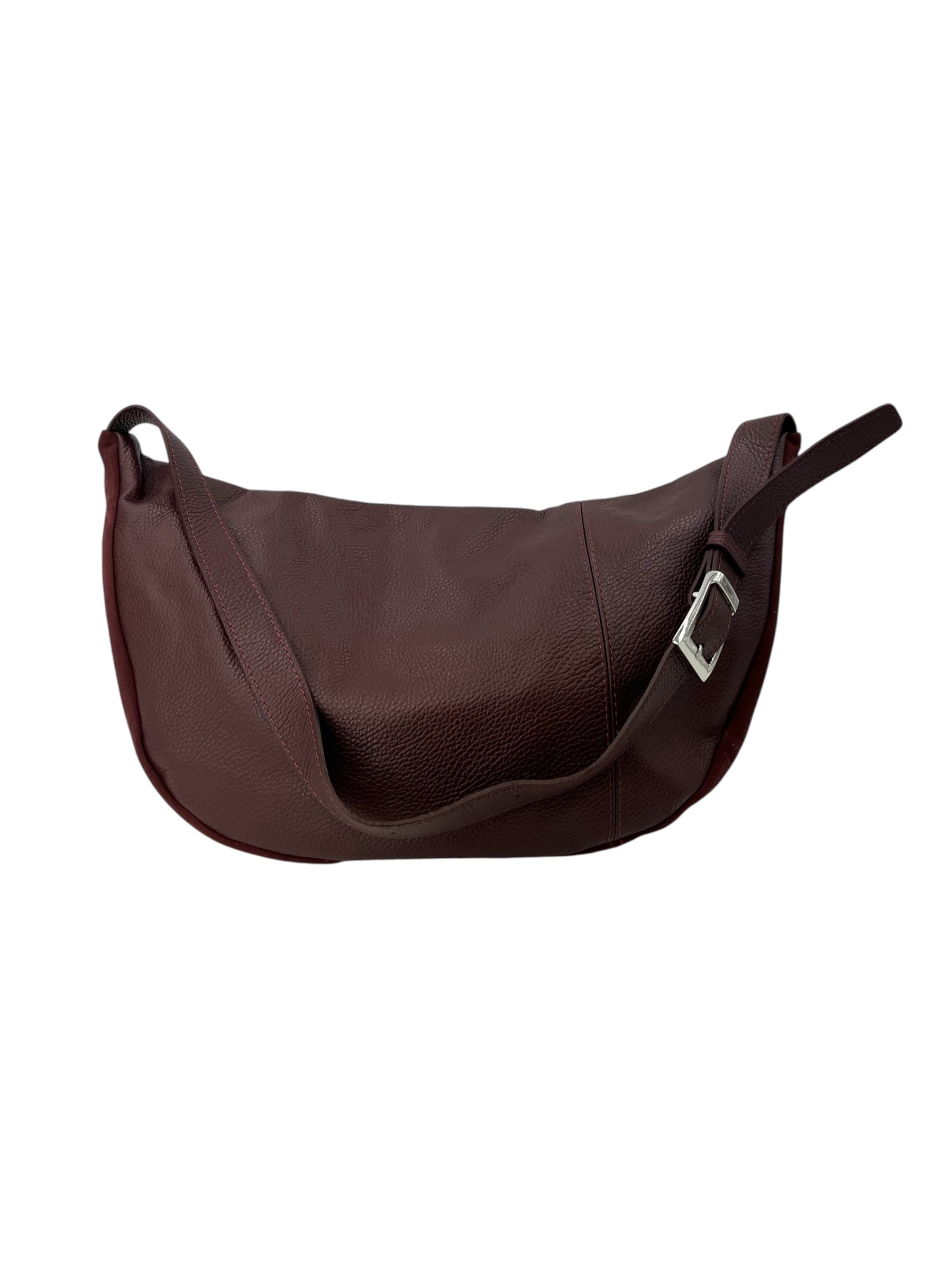 Anais – Women's bum bag in genuine suede with adjustable shoulder strap and proportionate interior