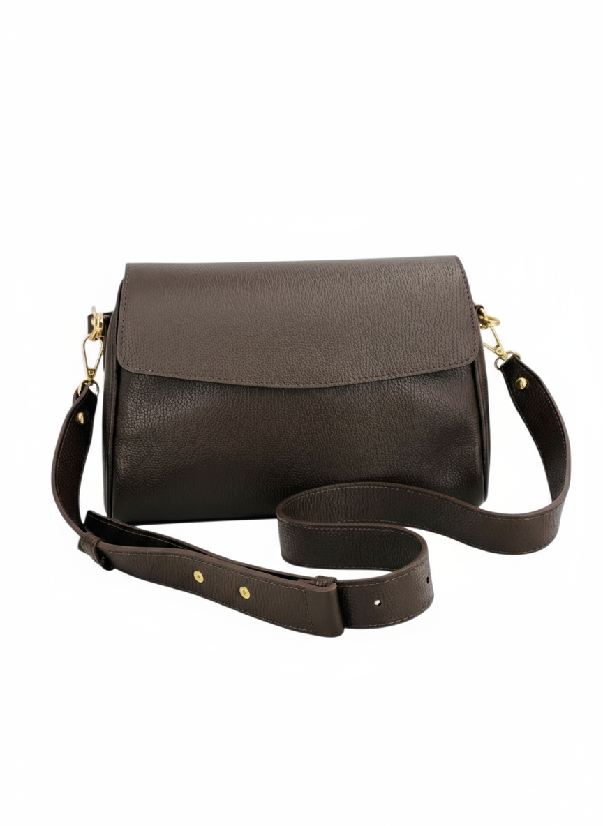 Alicia – Damen Schulter- und Crossbody-Tasche aus 100 % hochwertigem italienischem Echtleder
