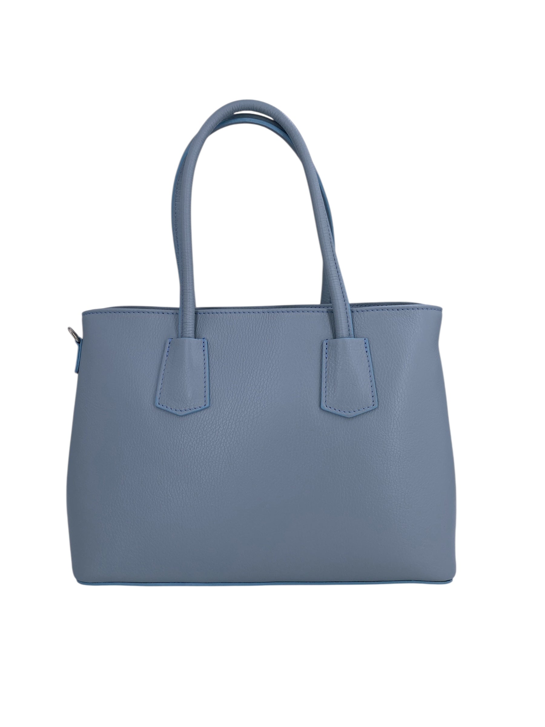 Sarah – Damenhandtasche, Schultertasche und Crossbody Bag aus echtem italienischen Leder mit doppelt verstärkten Griffen