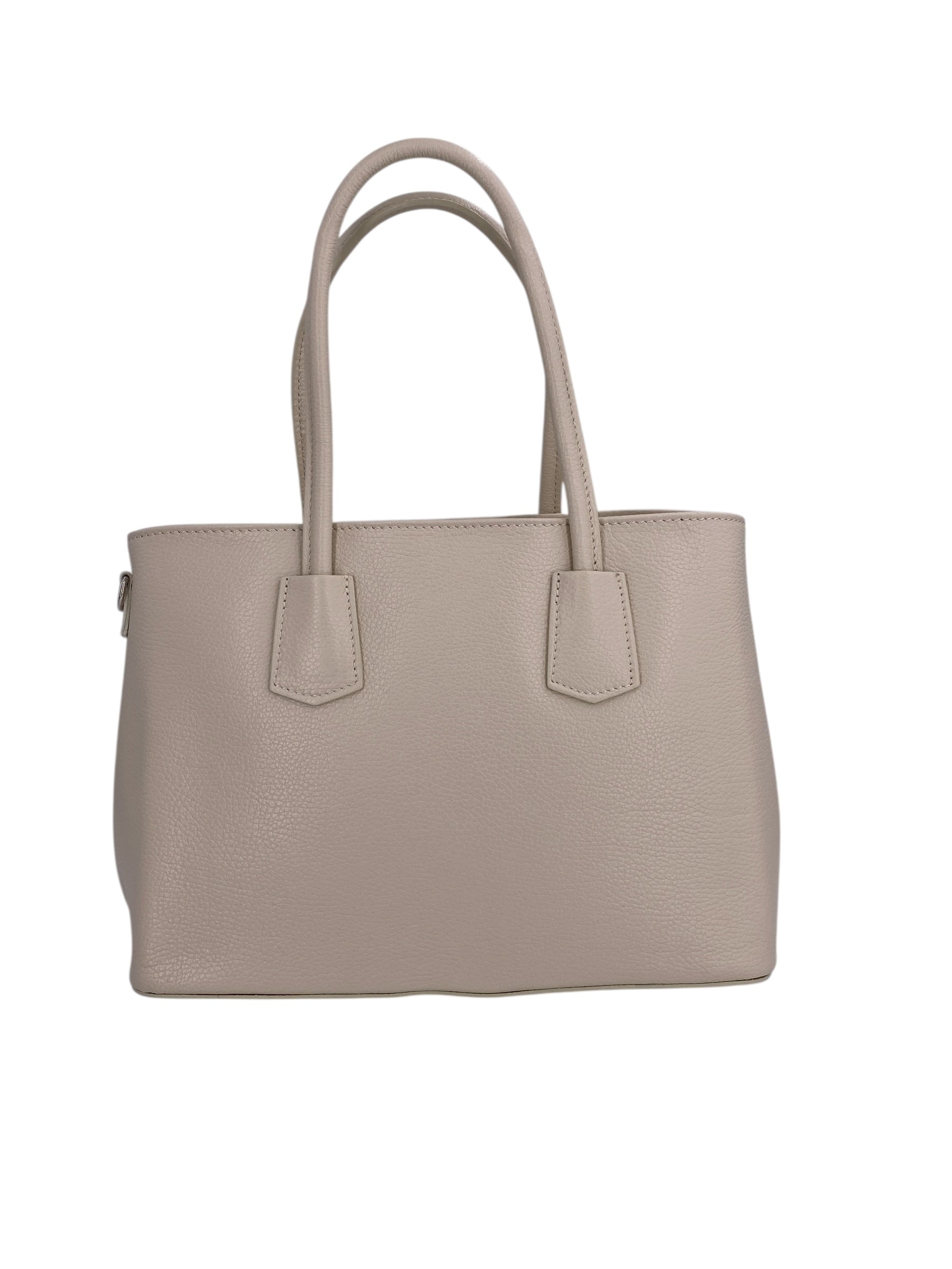 Sarah – Damenhandtasche, Schultertasche und Crossbody Bag aus echtem italienischen Leder mit doppelt verstärkten Griffen