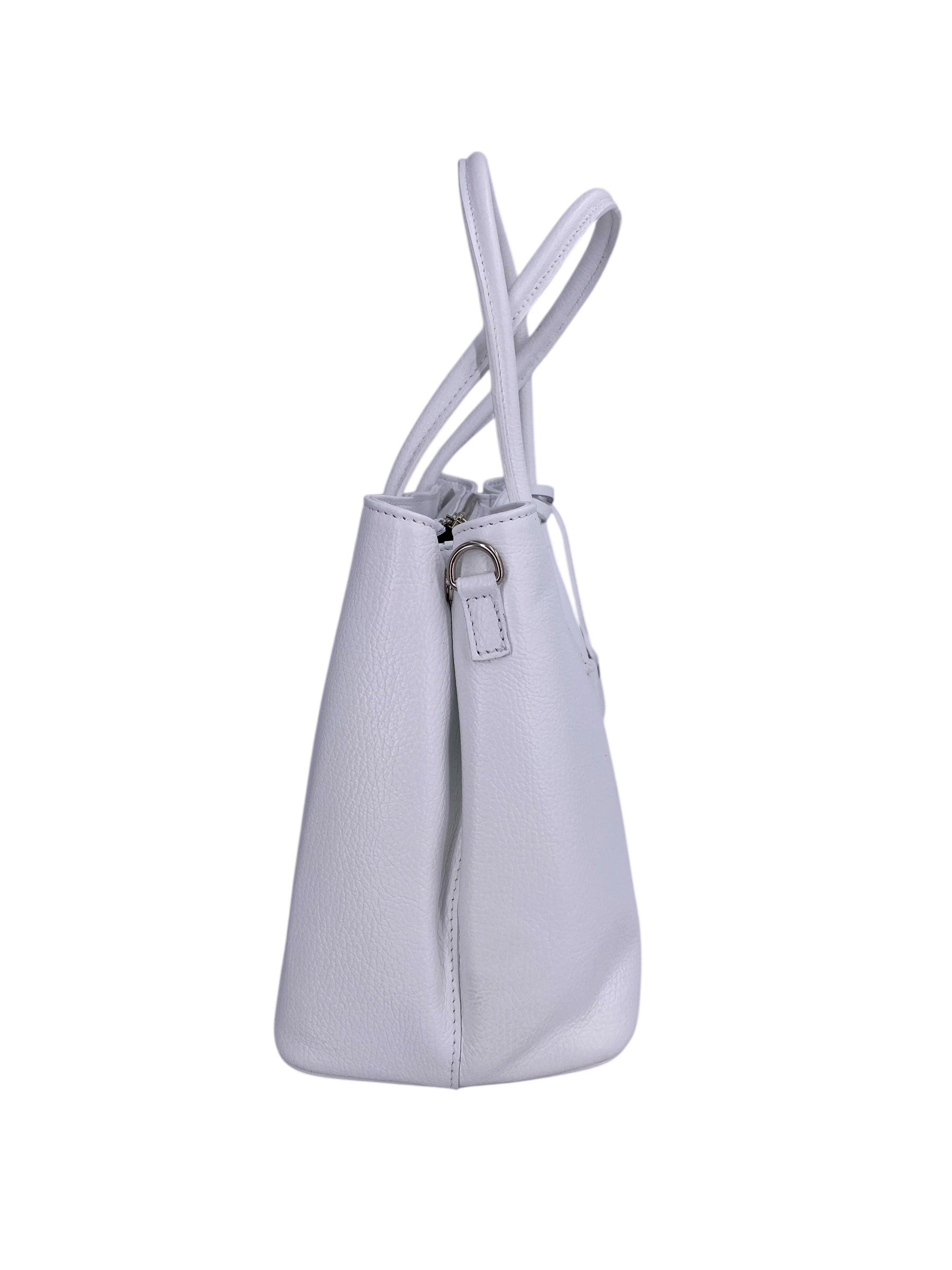 Sarah – Damenhandtasche, Schultertasche und Crossbody Bag aus echtem italienischen Leder mit doppelt verstärkten Griffen