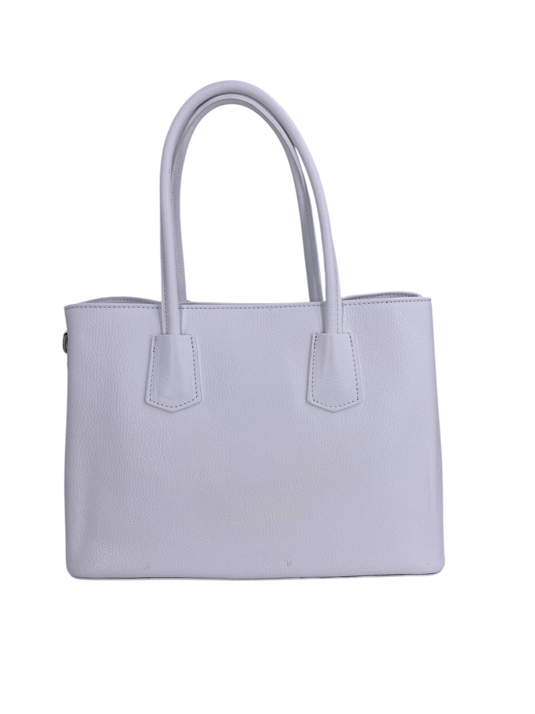 Sarah – Damenhandtasche, Schultertasche und Crossbody Bag aus echtem italienischen Leder mit doppelt verstärkten Griffen