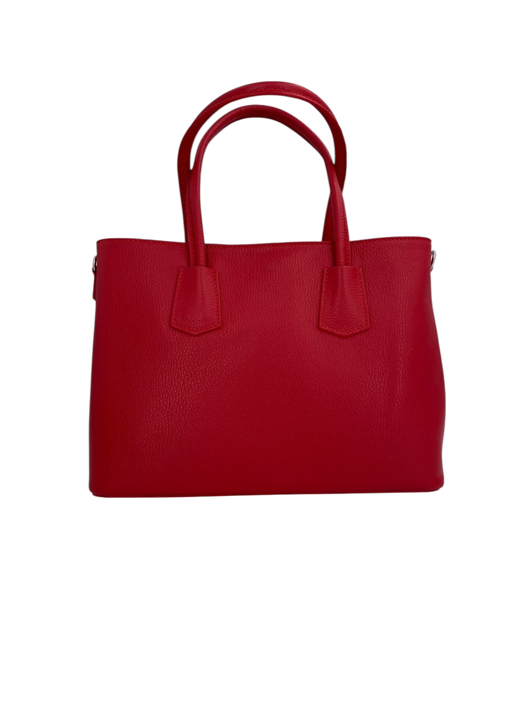 Sarah – Damenhandtasche, Schultertasche und Crossbody Bag aus echtem italienischen Leder mit doppelt verstärkten Griffen