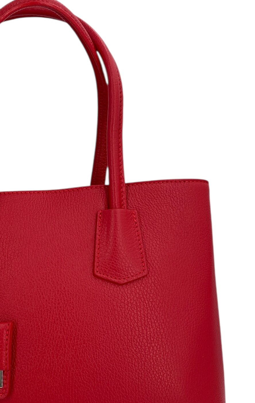 Sarah – Damenhandtasche, Schultertasche und Crossbody Bag aus echtem italienischen Leder mit doppelt verstärkten Griffen