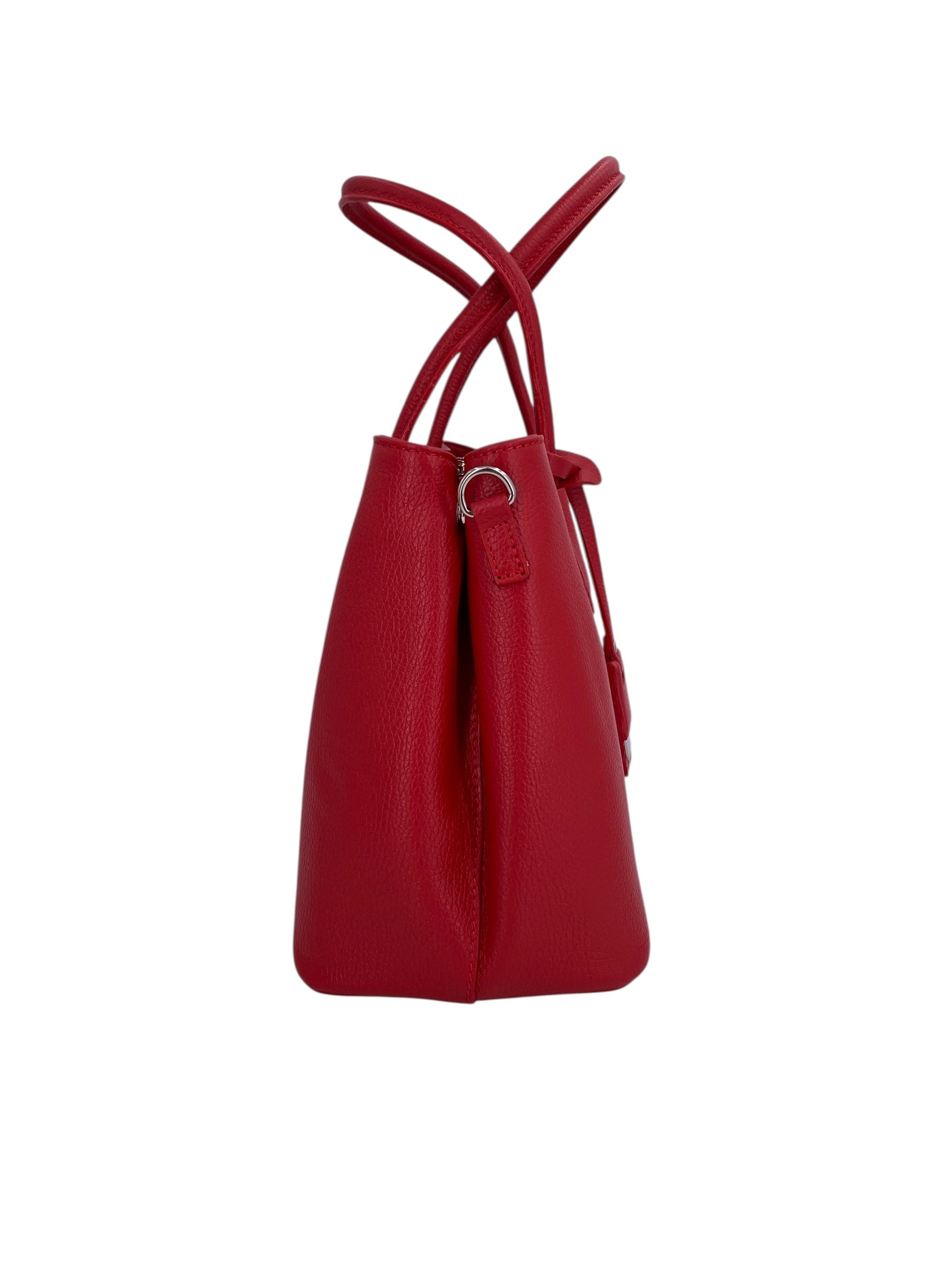 Sarah – Damenhandtasche, Schultertasche und Crossbody Bag aus echtem italienischen Leder mit doppelt verstärkten Griffen