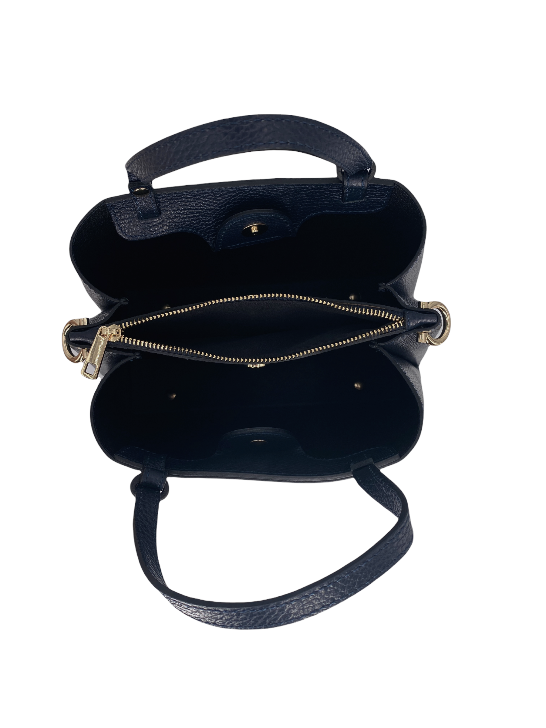 Valentine – Damenhandtasche und Umhängetasche aus echtem italienischen Leder mit verstellbarem Schultergurt