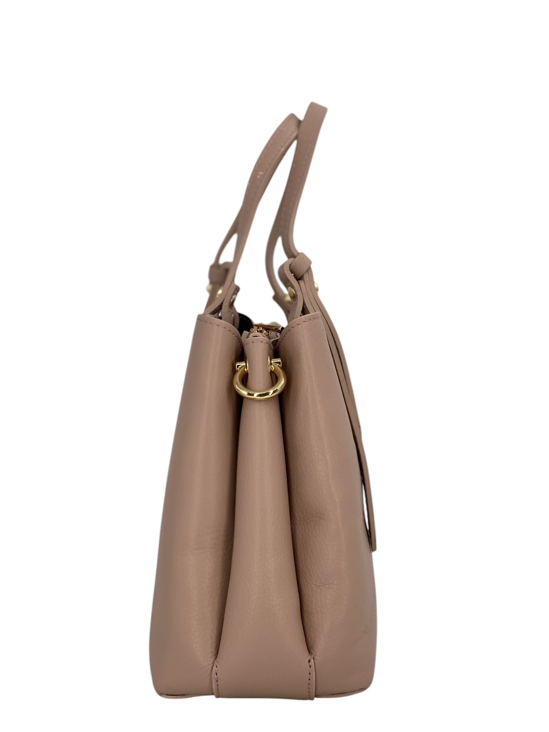 Valentine – Damenhandtasche und Umhängetasche aus echtem italienischen Leder mit verstellbarem Schultergurt