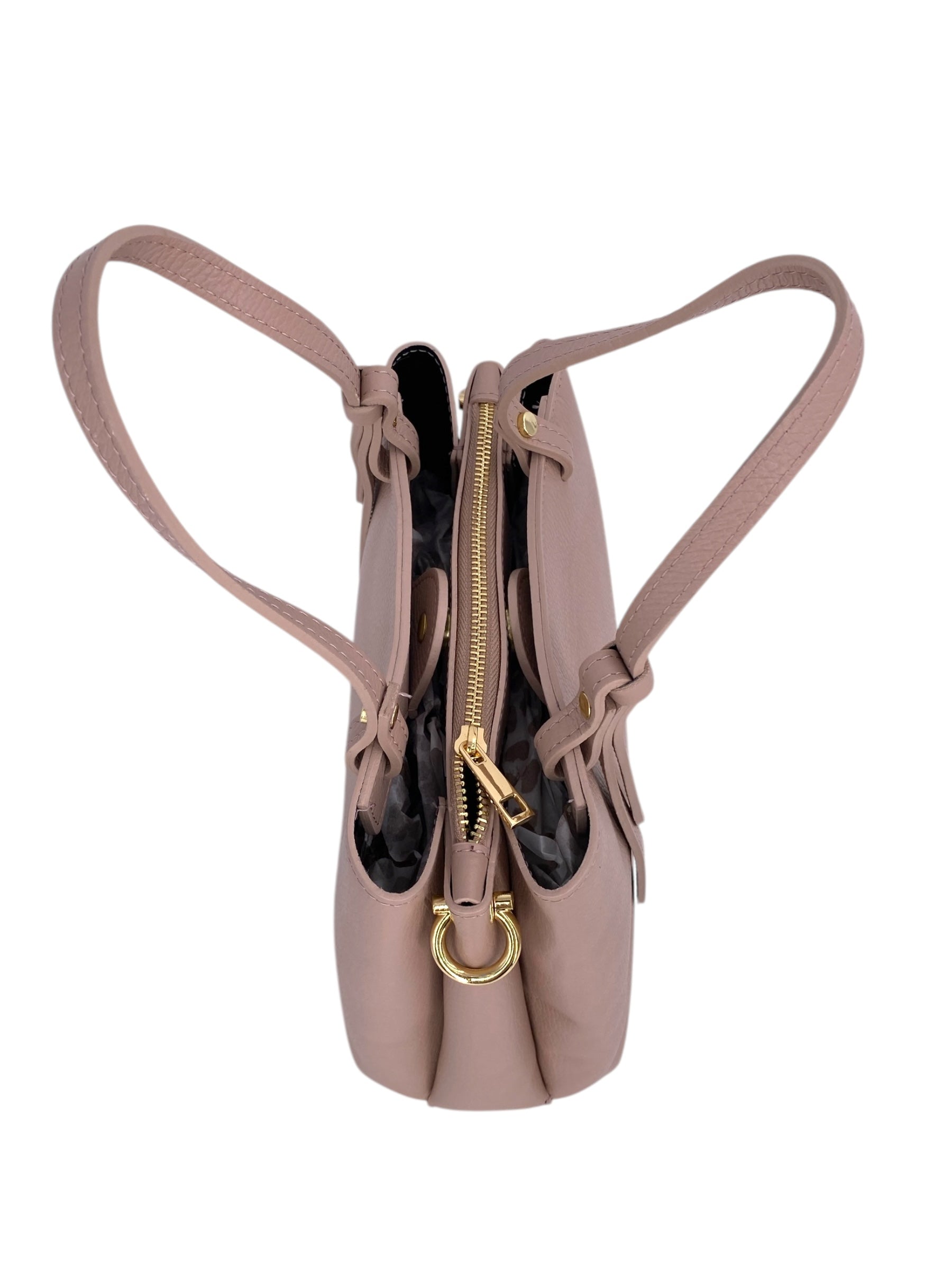 Valentine – Damenhandtasche und Umhängetasche aus echtem italienischen Leder mit verstellbarem Schultergurt
