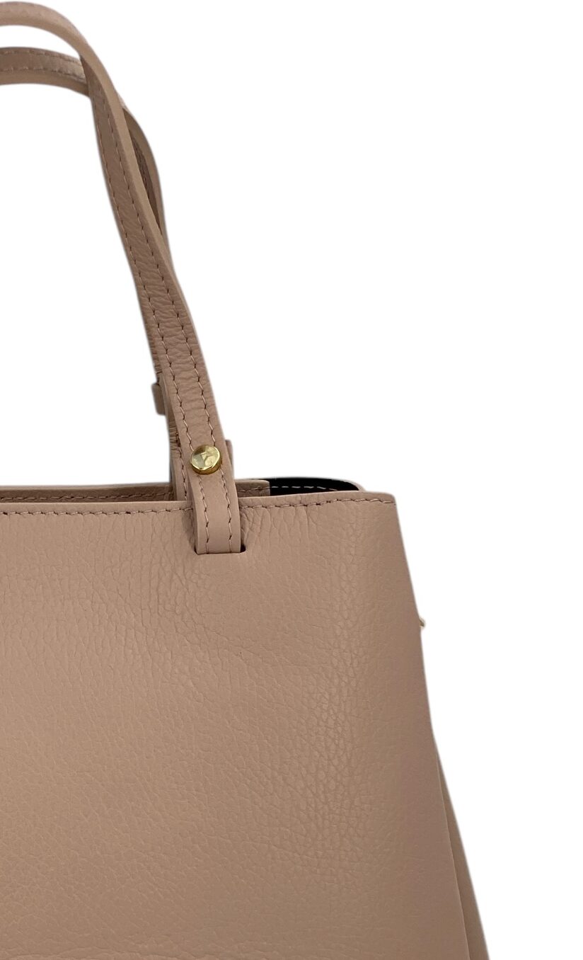 Valentine – Damenhandtasche und Umhängetasche aus echtem italienischen Leder mit verstellbarem Schultergurt