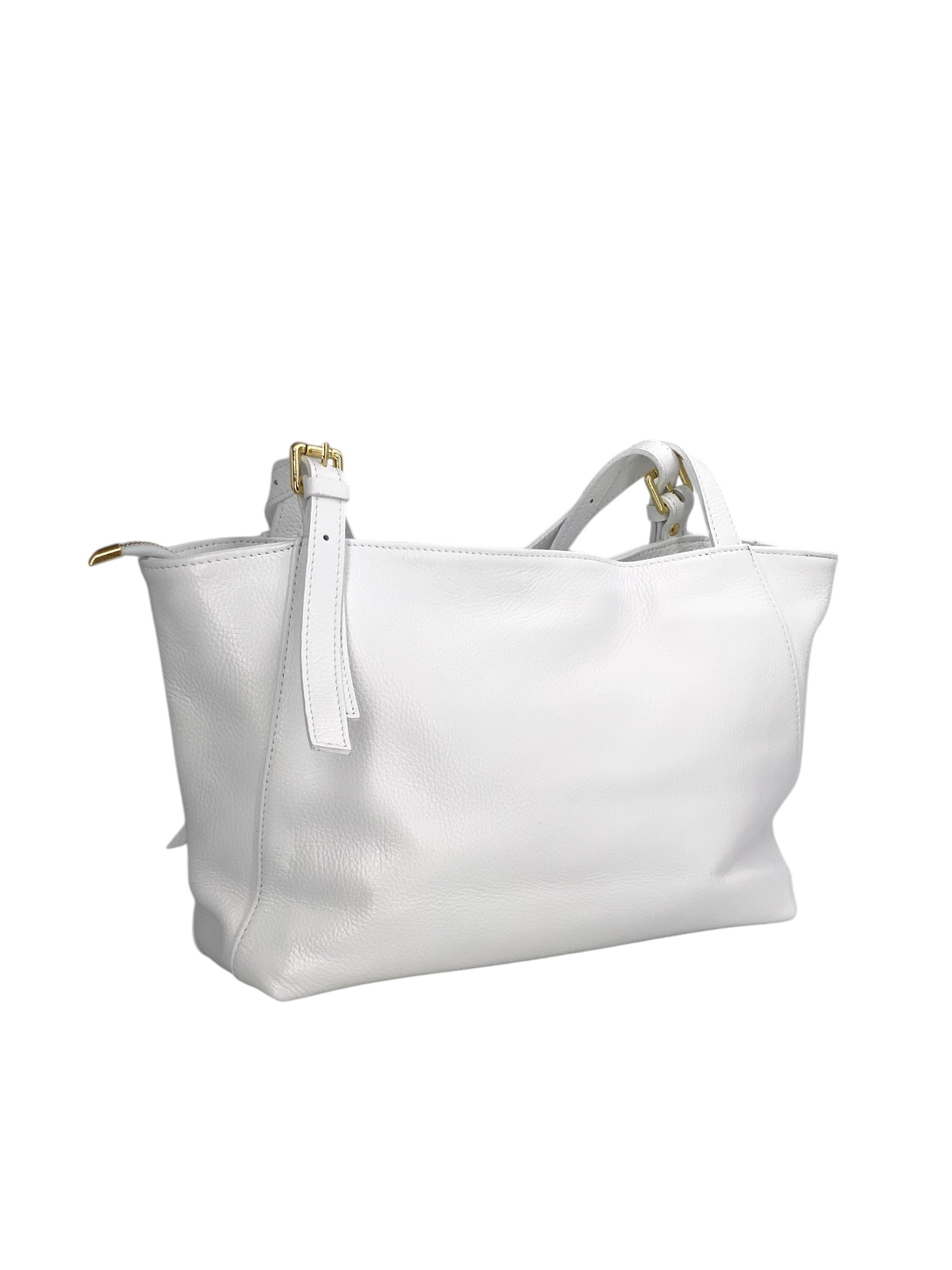 Camille – Women's handbag and shoulder bag in Italian leather and suede with adjustable handles and reinforced stitching