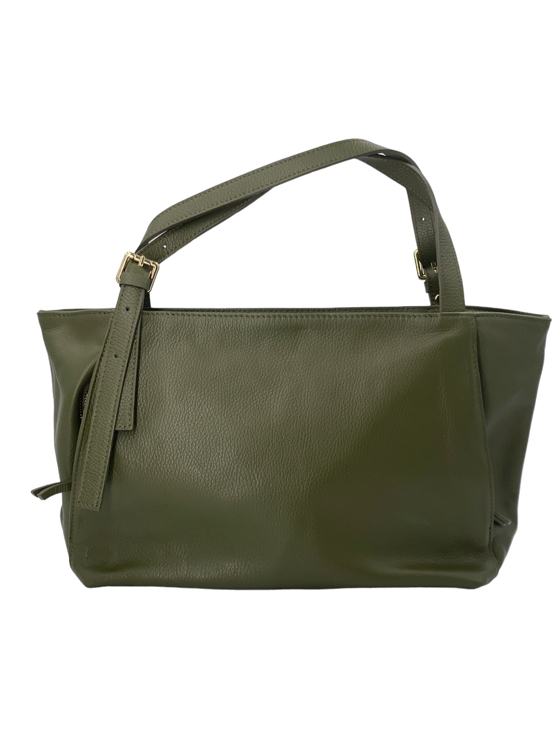 Camille – Women's handbag and shoulder bag in Italian leather and suede with adjustable handles and reinforced stitching