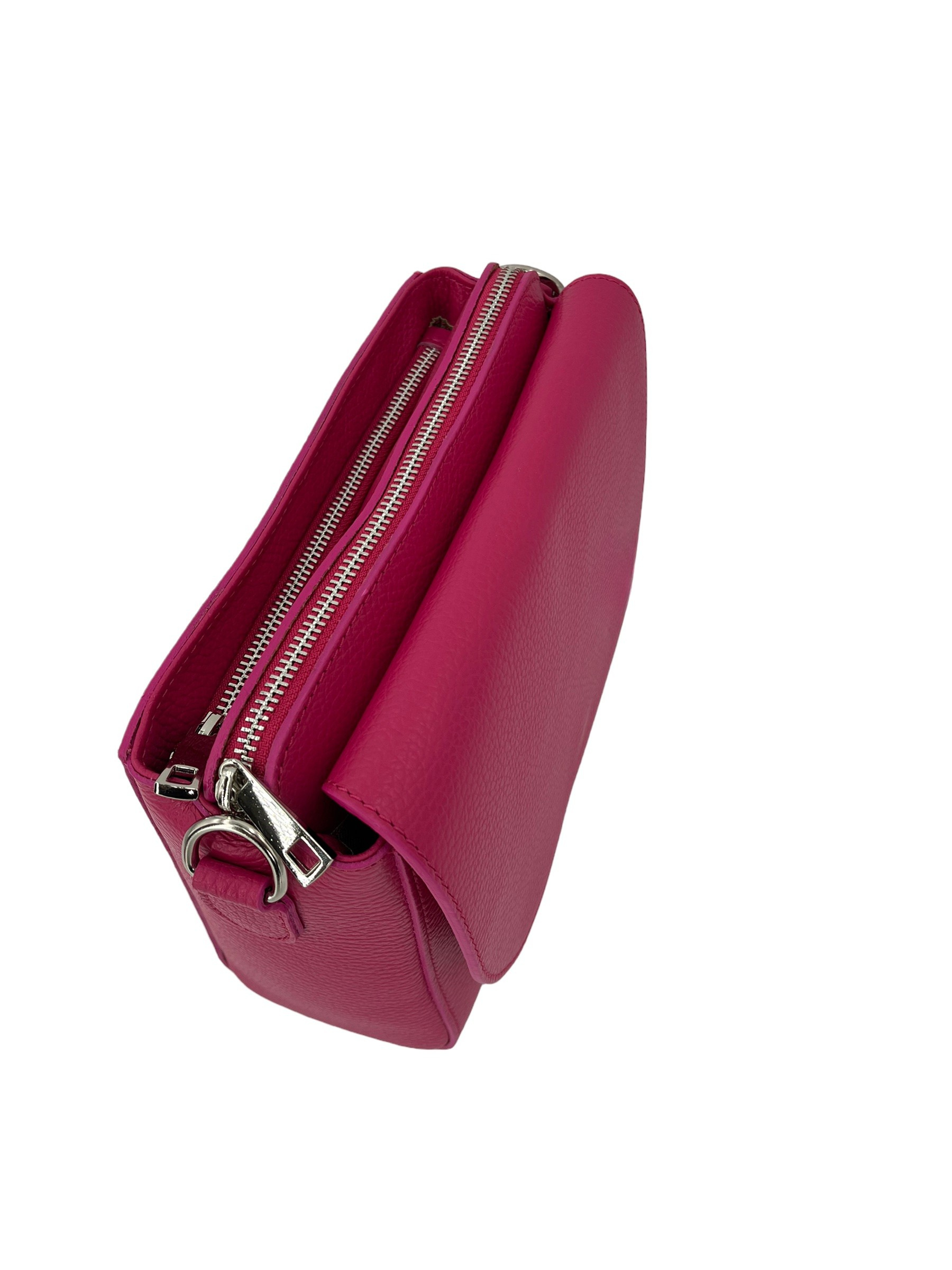Apolline – Women's shoulder bag in genuine Italian leather with 3 compartments