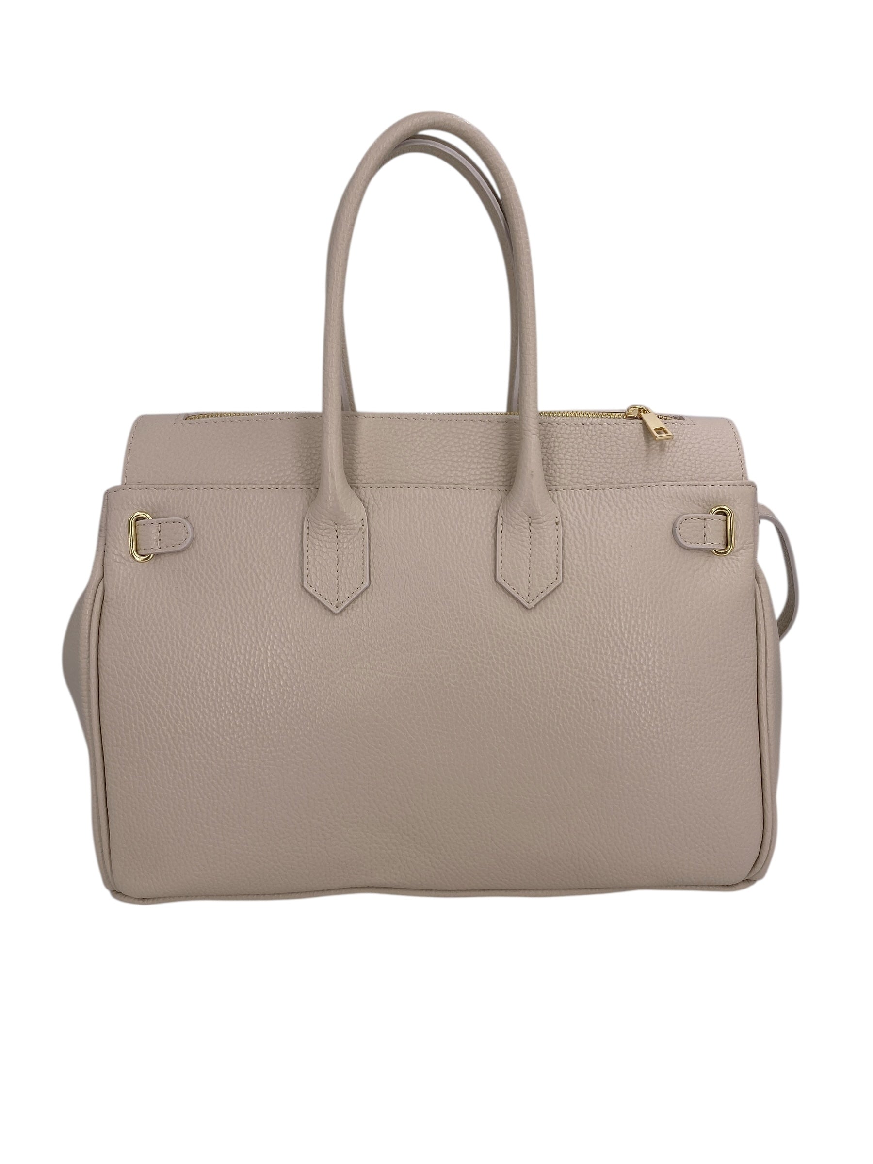Juliette – Damenhandtasche und Umhängetasche aus echtem italienischen Leder mit doppelt verstärkten Griffen und gefüttertem Innenraum