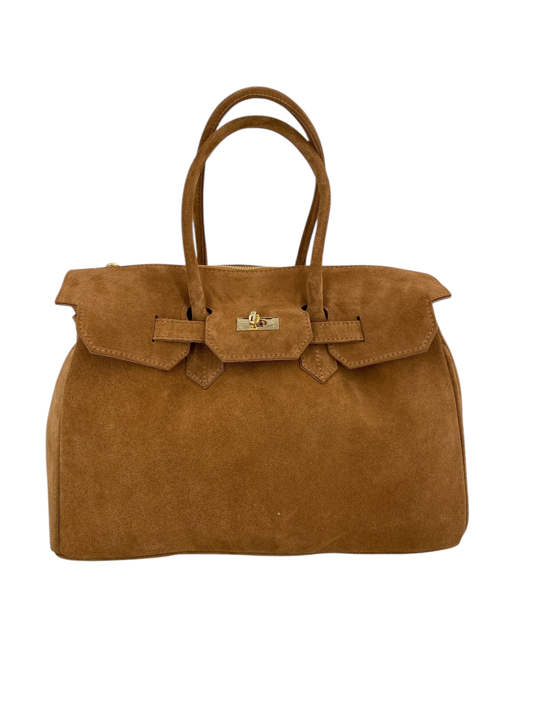 Juliette – Damenhandtasche und Umhängetasche aus echtem italienischen Leder mit doppelt verstärkten Griffen und gefüttertem Innenraum