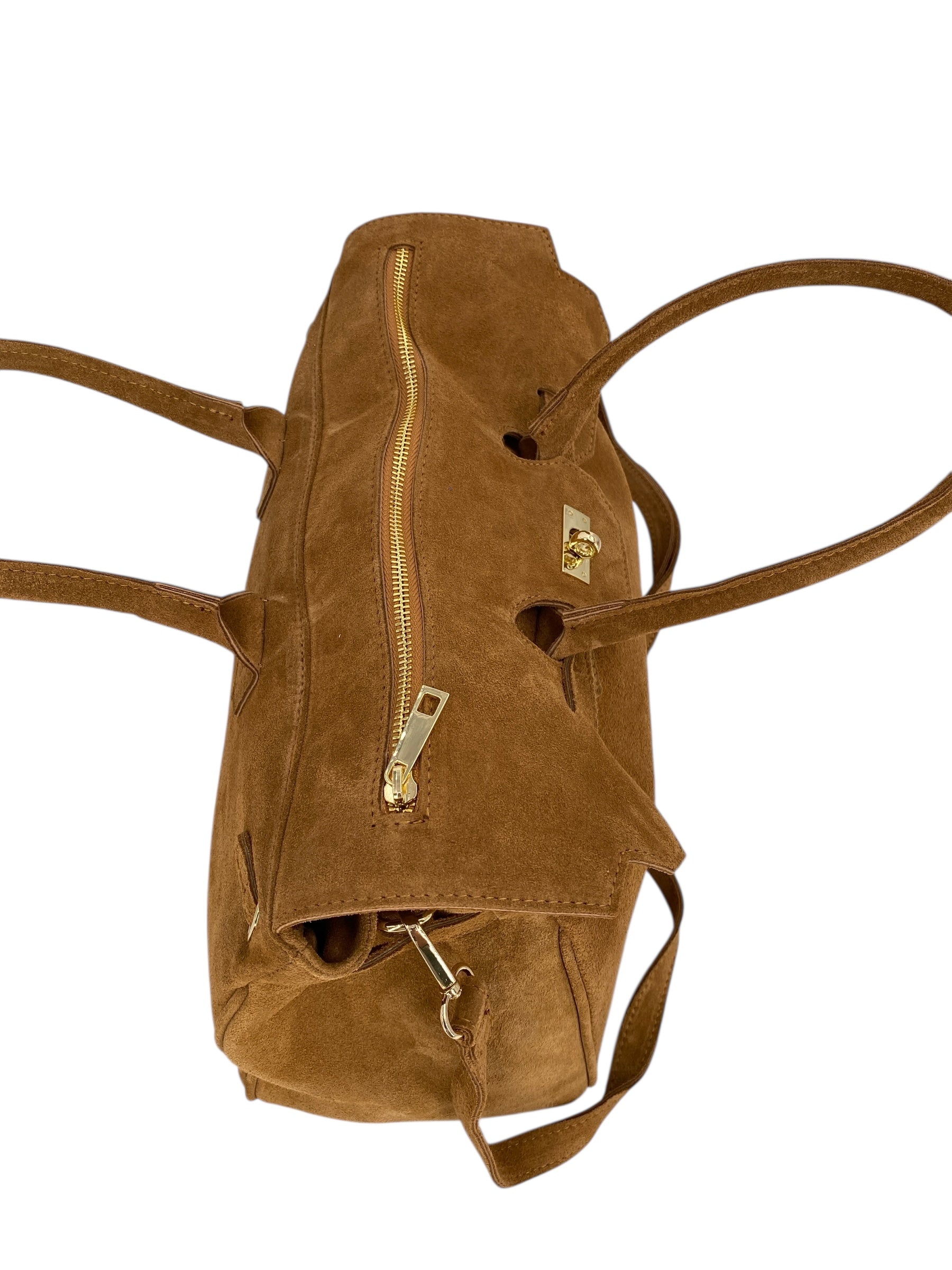 Juliette – Damenhandtasche und Umhängetasche aus echtem italienischen Leder mit doppelt verstärkten Griffen und gefüttertem Innenraum