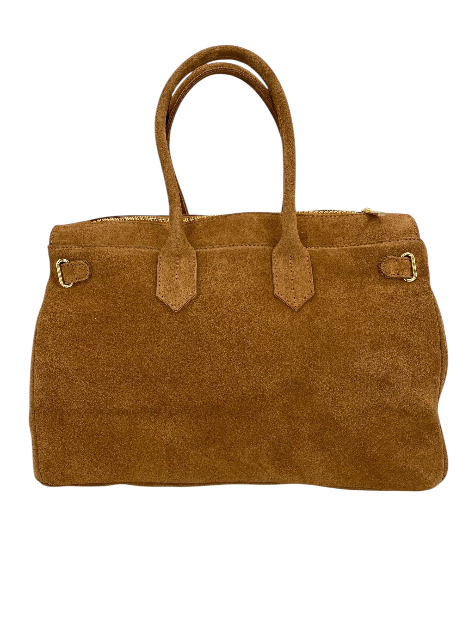 Juliette – Damenhandtasche und Umhängetasche aus echtem italienischen Leder mit doppelt verstärkten Griffen und gefüttertem Innenraum