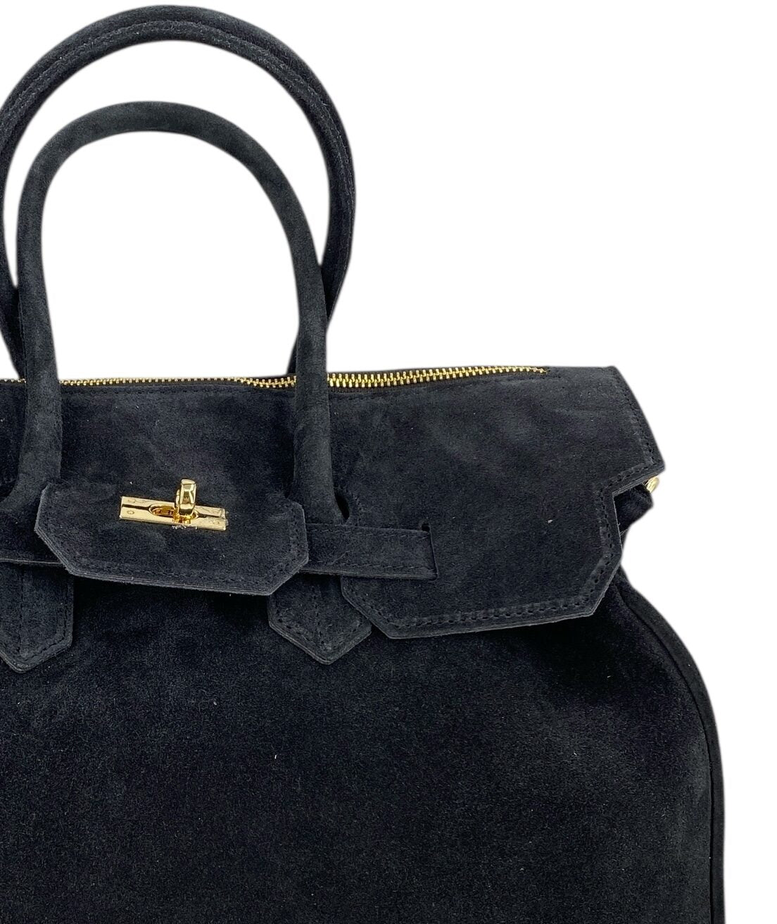 Juliette – Damenhandtasche und Umhängetasche aus echtem italienischen Leder mit doppelt verstärkten Griffen und gefüttertem Innenraum