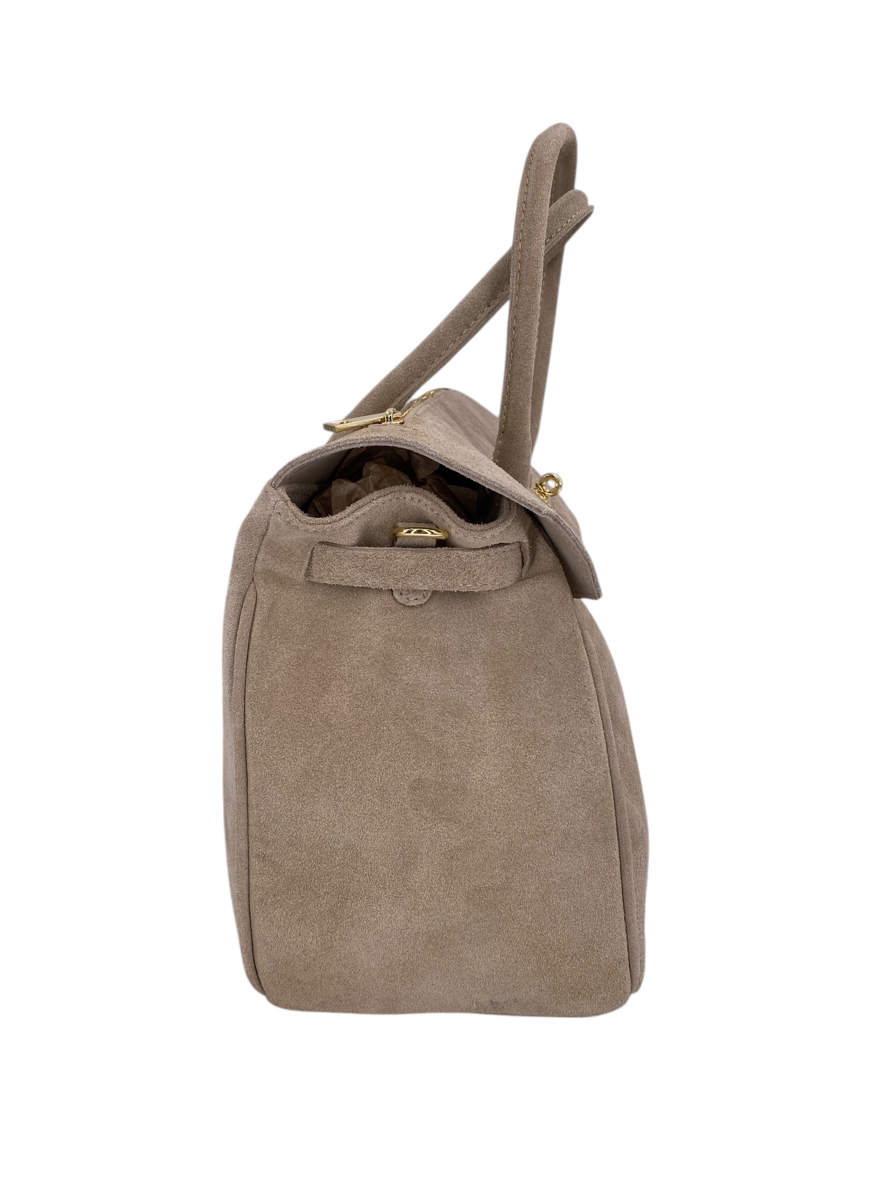 Juliette – Damenhandtasche und Umhängetasche aus echtem italienischen Leder mit doppelt verstärkten Griffen und gefüttertem Innenraum
