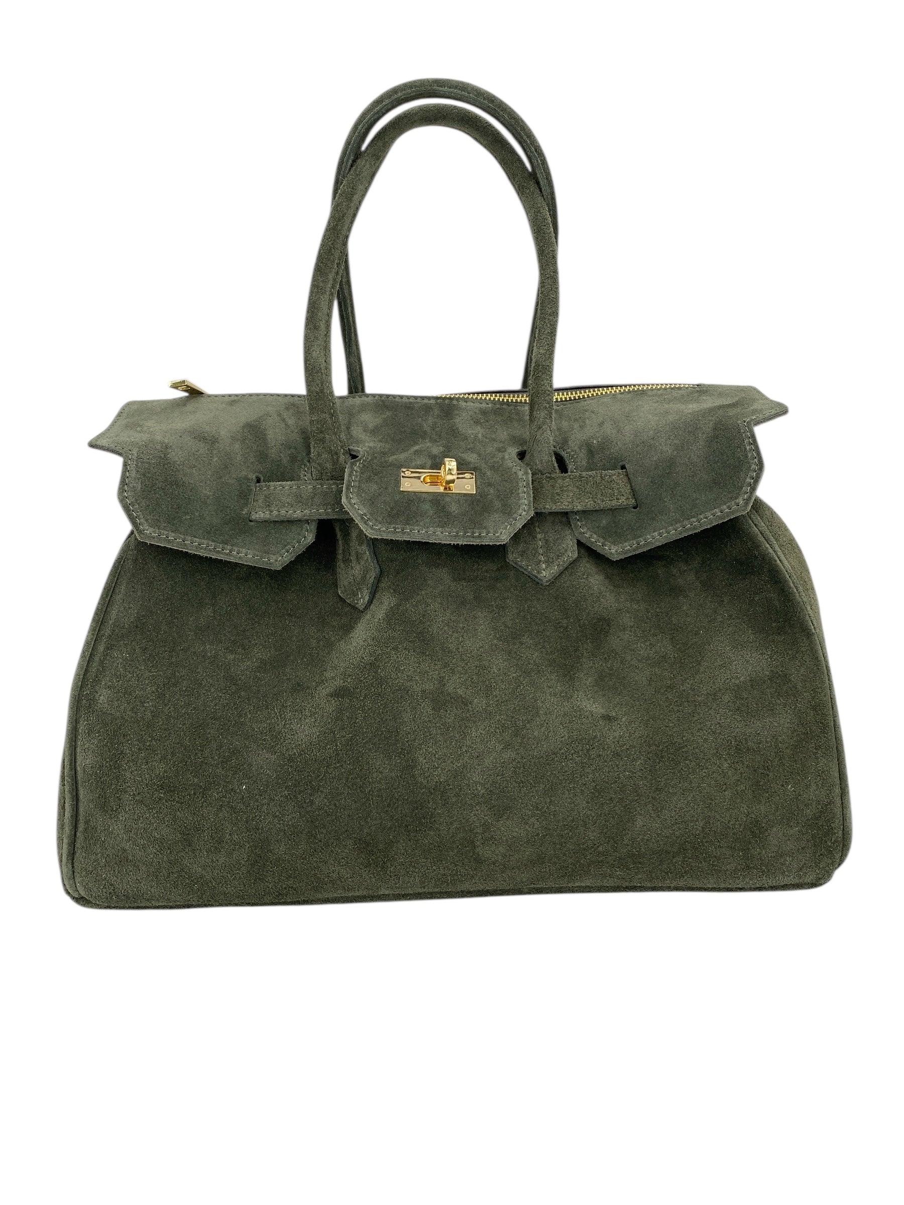 Juliette – Damenhandtasche und Umhängetasche aus echtem italienischen Leder mit doppelt verstärkten Griffen und gefüttertem Innenraum