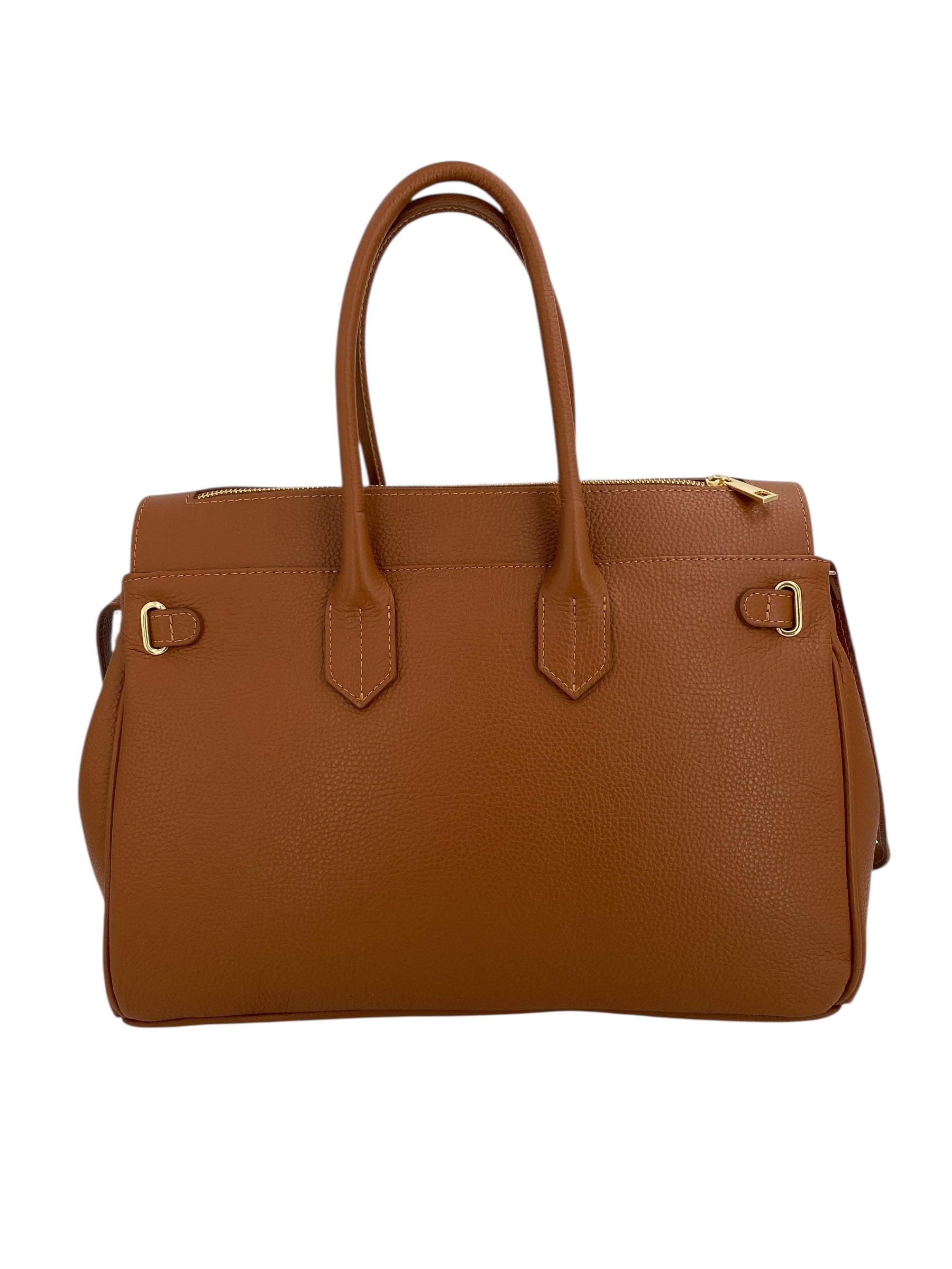 Juliette – Damenhandtasche und Umhängetasche aus echtem italienischen Leder mit doppelt verstärkten Griffen und gefüttertem Innenraum