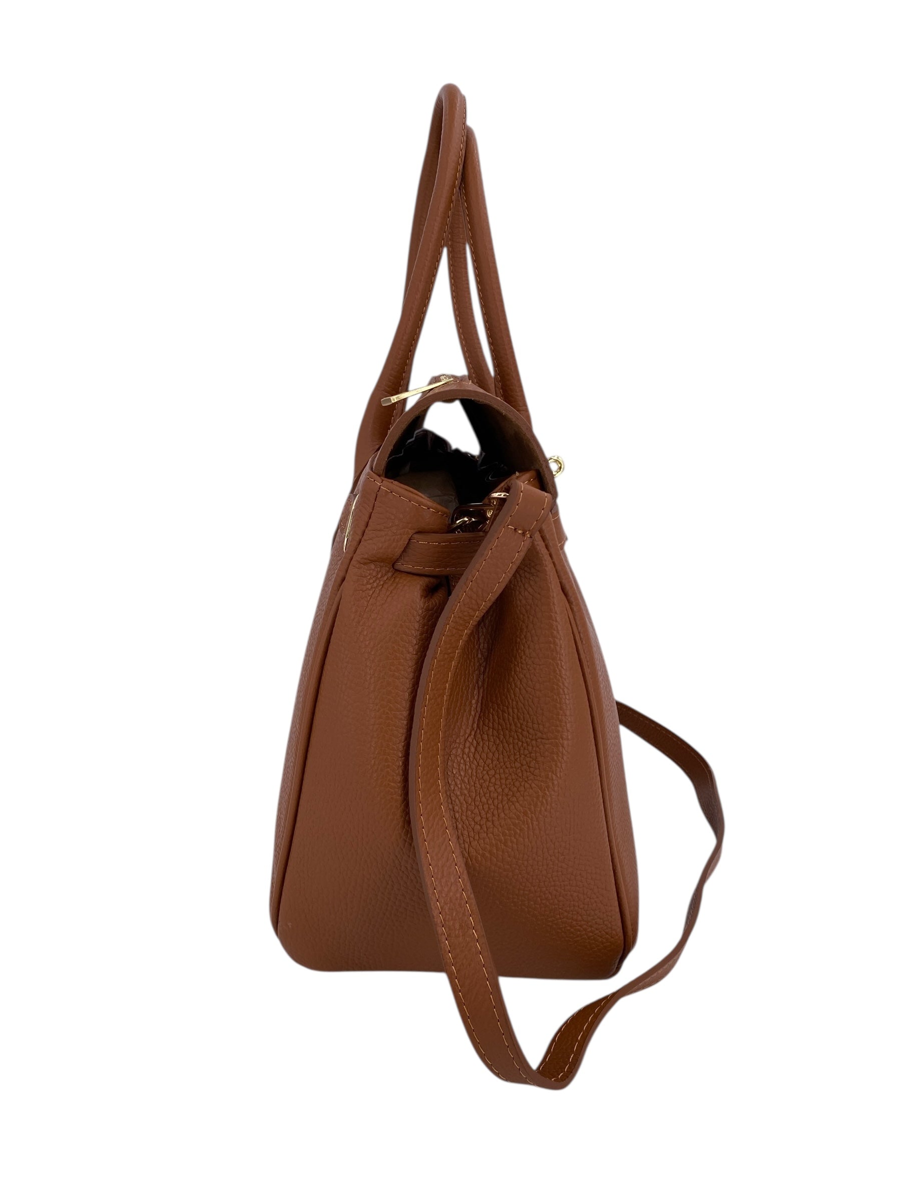 Juliette – Damenhandtasche und Umhängetasche aus echtem italienischen Leder mit doppelt verstärkten Griffen und gefüttertem Innenraum