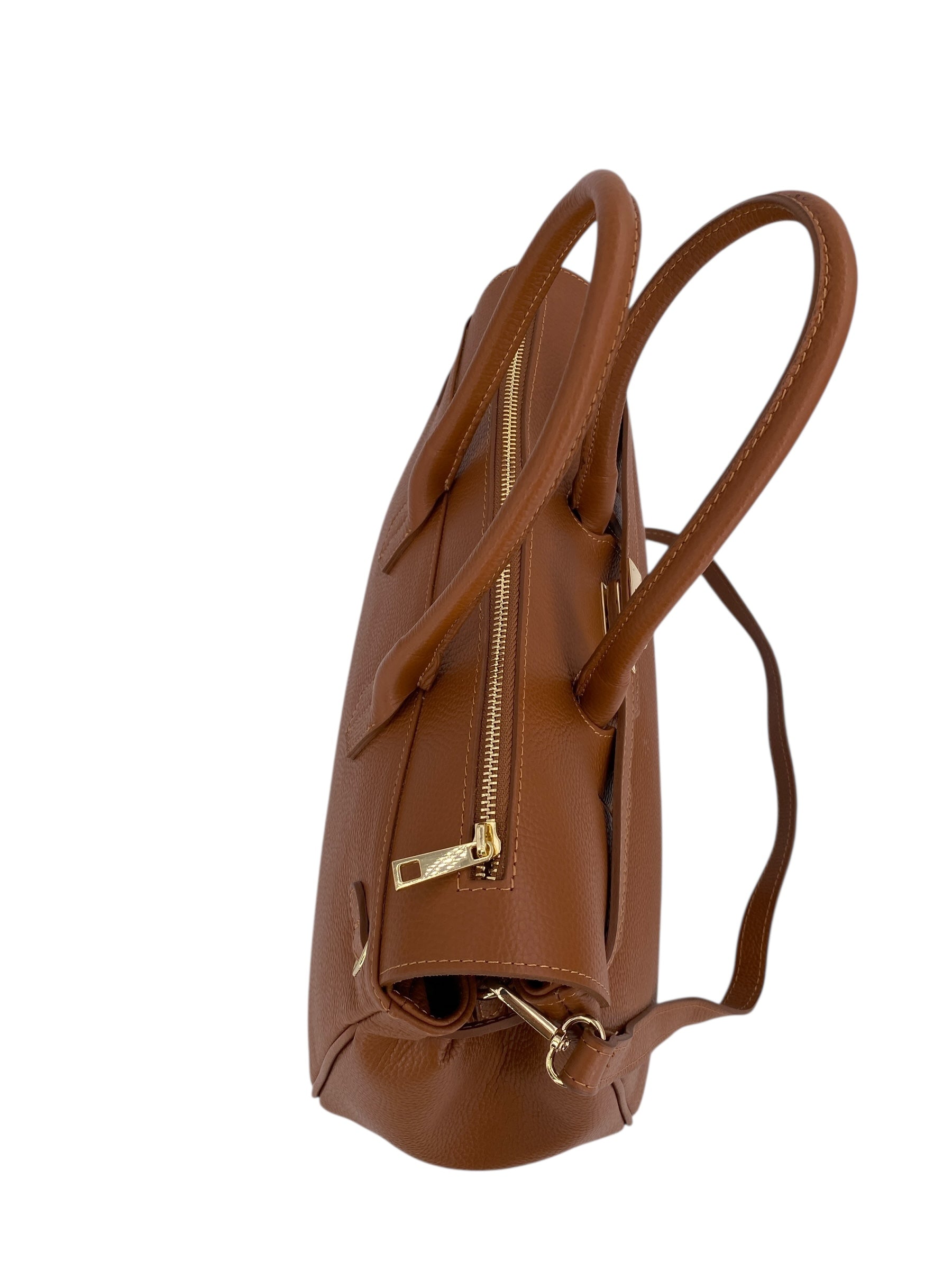 Juliette – Damenhandtasche und Umhängetasche aus echtem italienischen Leder mit doppelt verstärkten Griffen und gefüttertem Innenraum