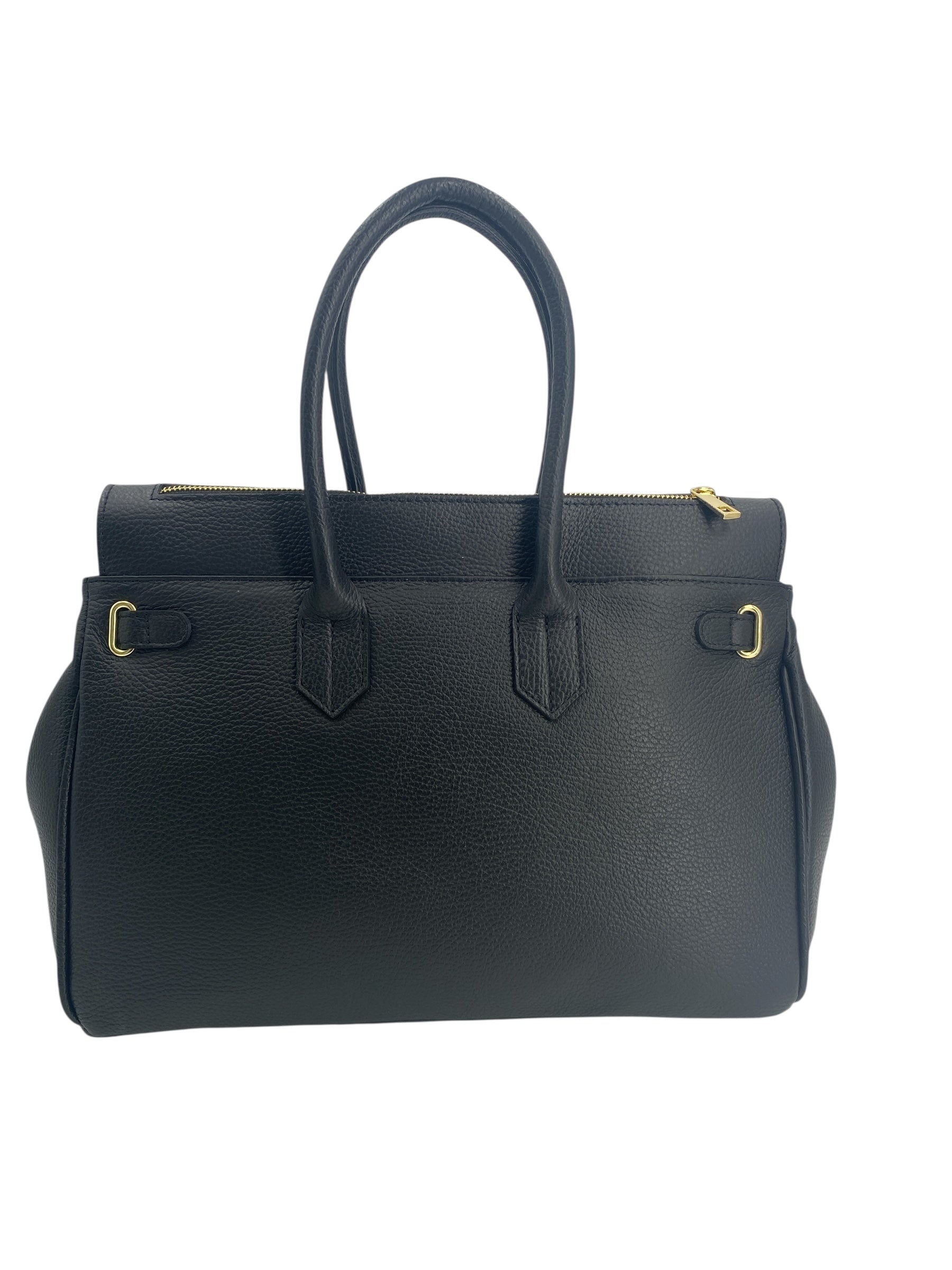Juliette – Damenhandtasche und Umhängetasche aus echtem italienischen Leder mit doppelt verstärkten Griffen und gefüttertem Innenraum