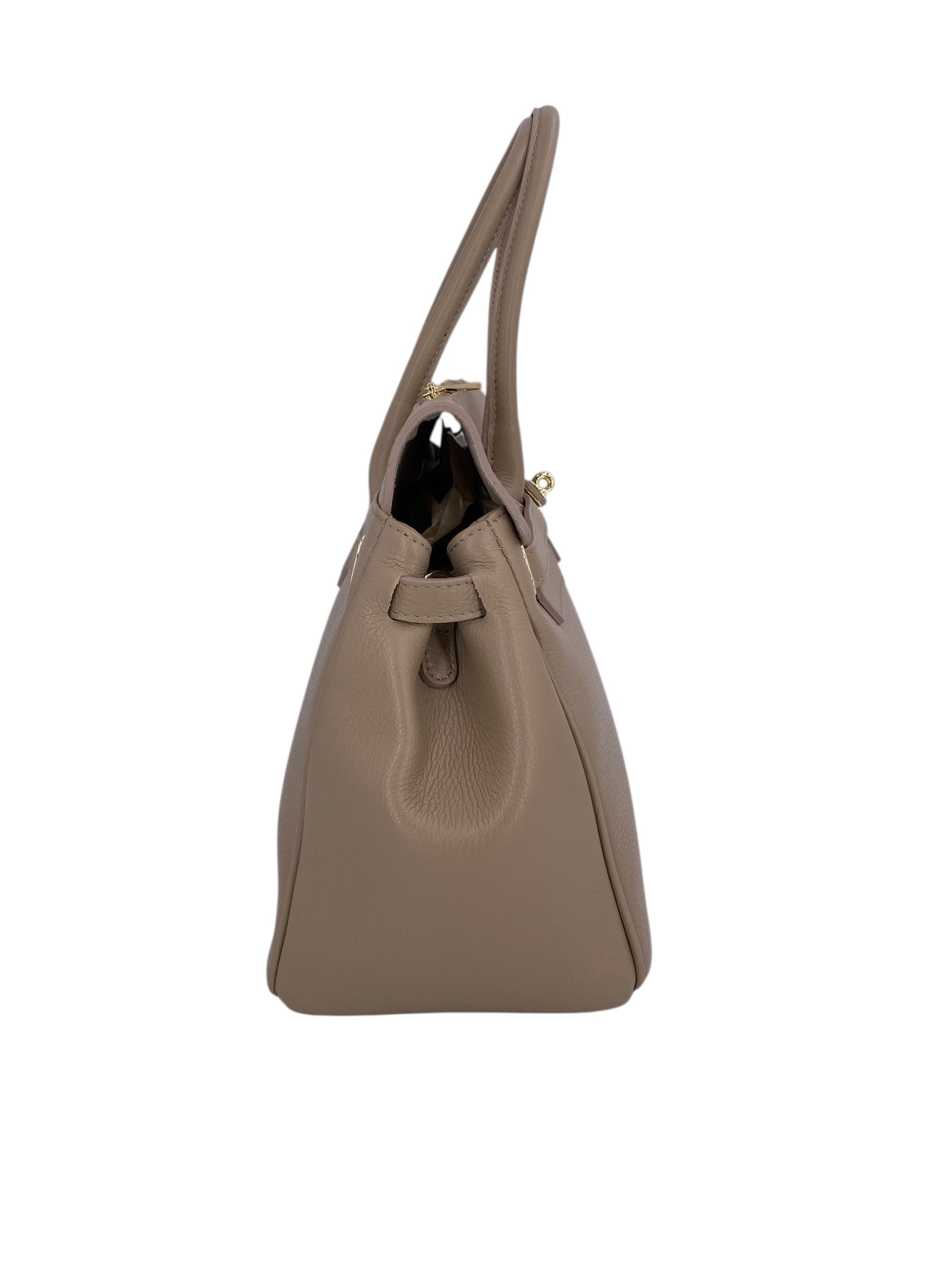 Juliette – Damenhandtasche und Umhängetasche aus echtem italienischen Leder mit doppelt verstärkten Griffen und gefüttertem Innenraum