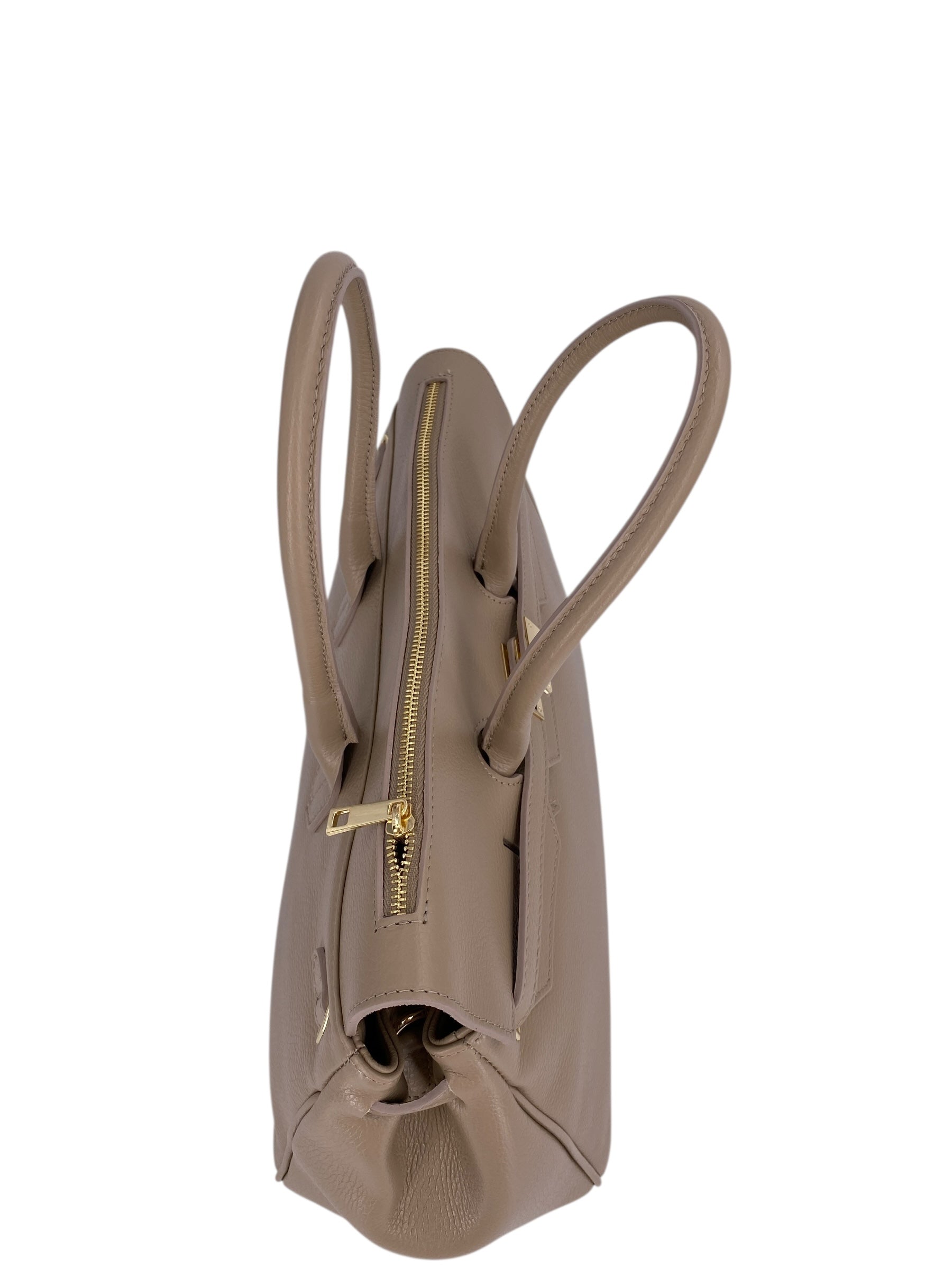 Juliette – Damenhandtasche und Umhängetasche aus echtem italienischen Leder mit doppelt verstärkten Griffen und gefüttertem Innenraum