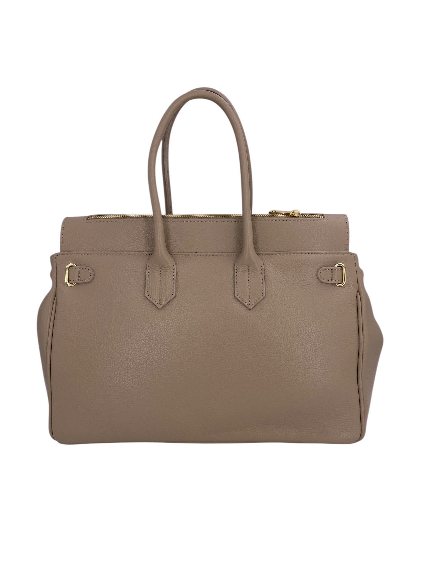 Juliette – Damenhandtasche und Umhängetasche aus echtem italienischen Leder mit doppelt verstärkten Griffen und gefüttertem Innenraum