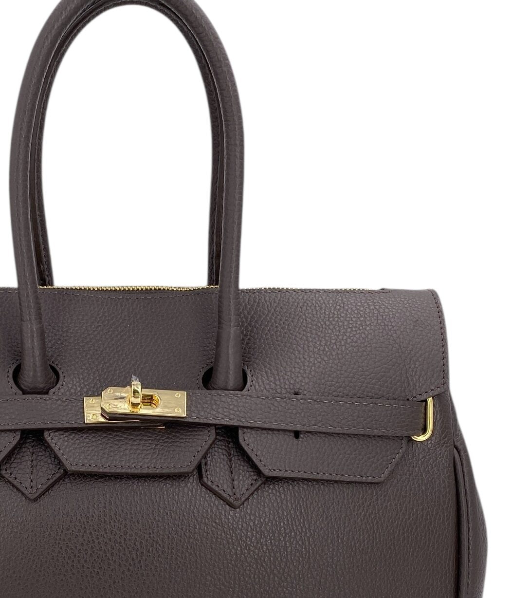 Juliette – Damenhandtasche und Umhängetasche aus echtem italienischen Leder mit doppelt verstärkten Griffen und gefüttertem Innenraum