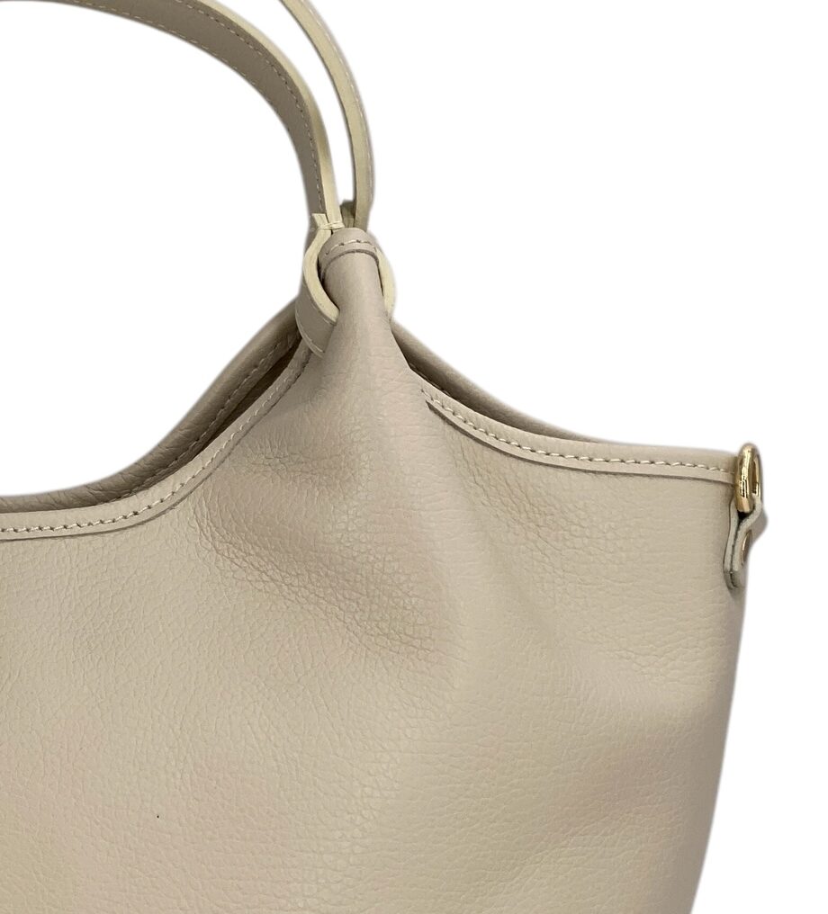 Charlotte – Women's handbag and shoulder bag in genuine Italian leather with technical fabric lining