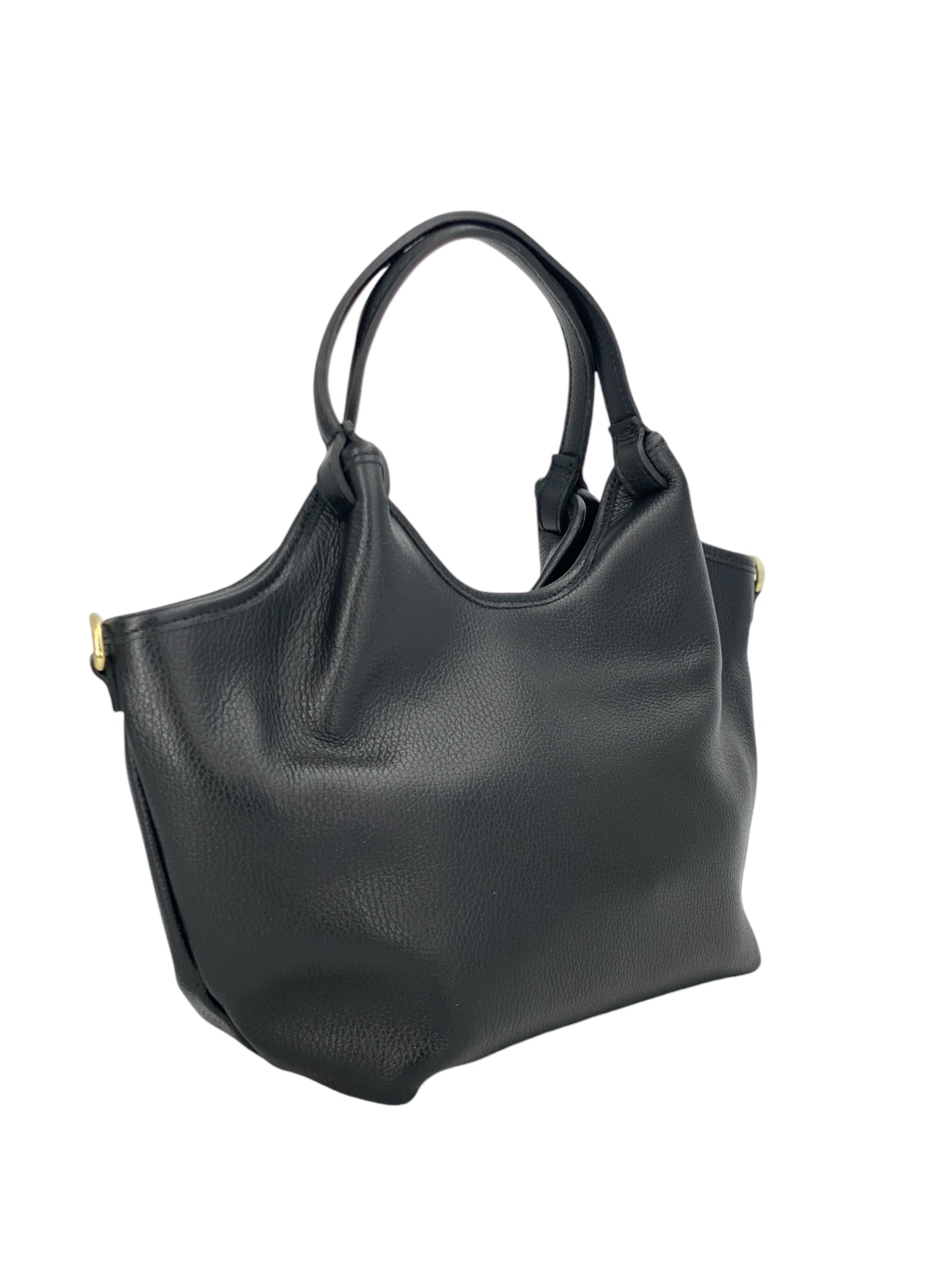 Charlotte – Women's handbag and shoulder bag in genuine Italian leather with technical fabric lining