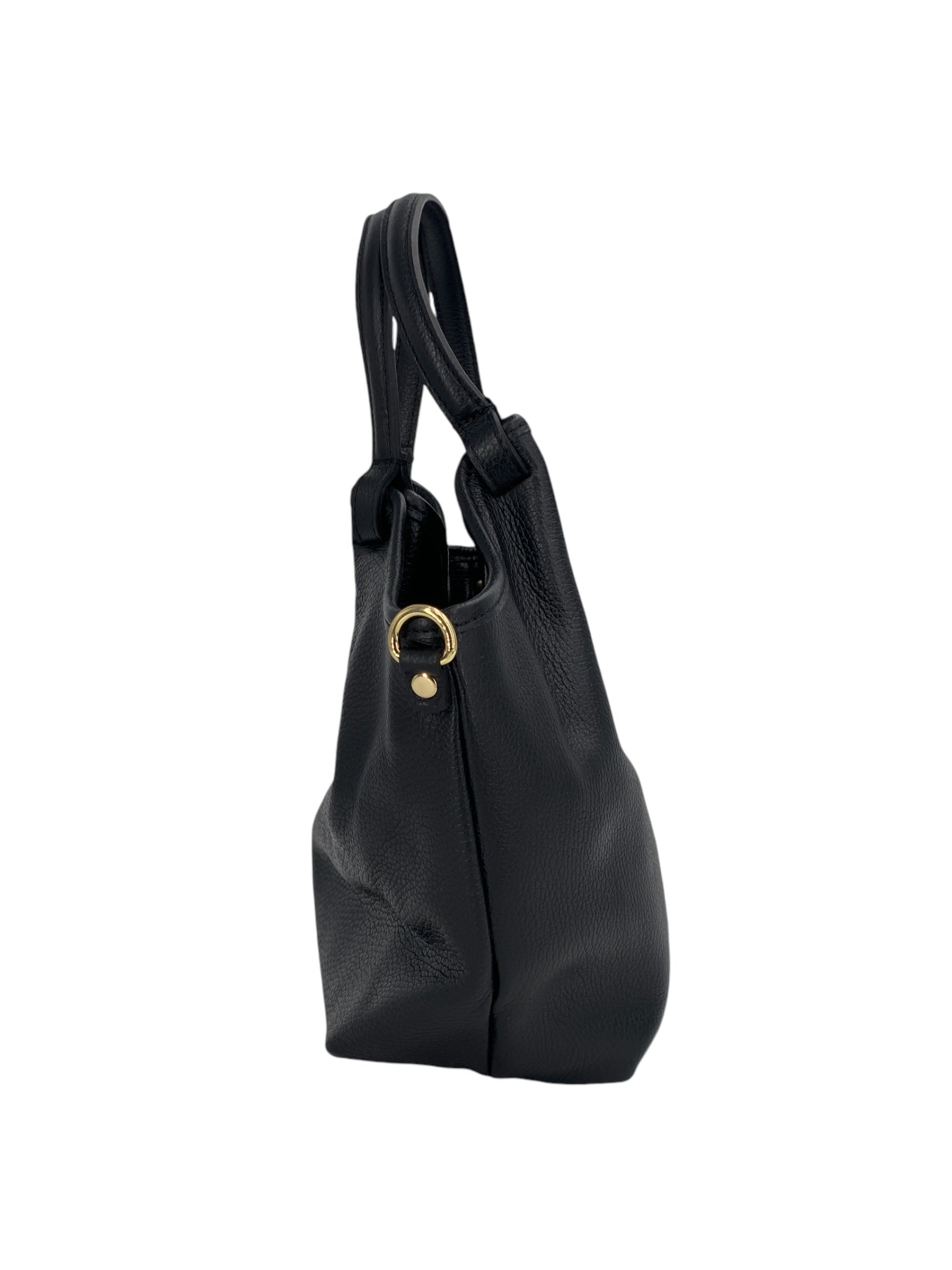 Charlotte – Women's handbag and shoulder bag in genuine Italian leather with technical fabric lining