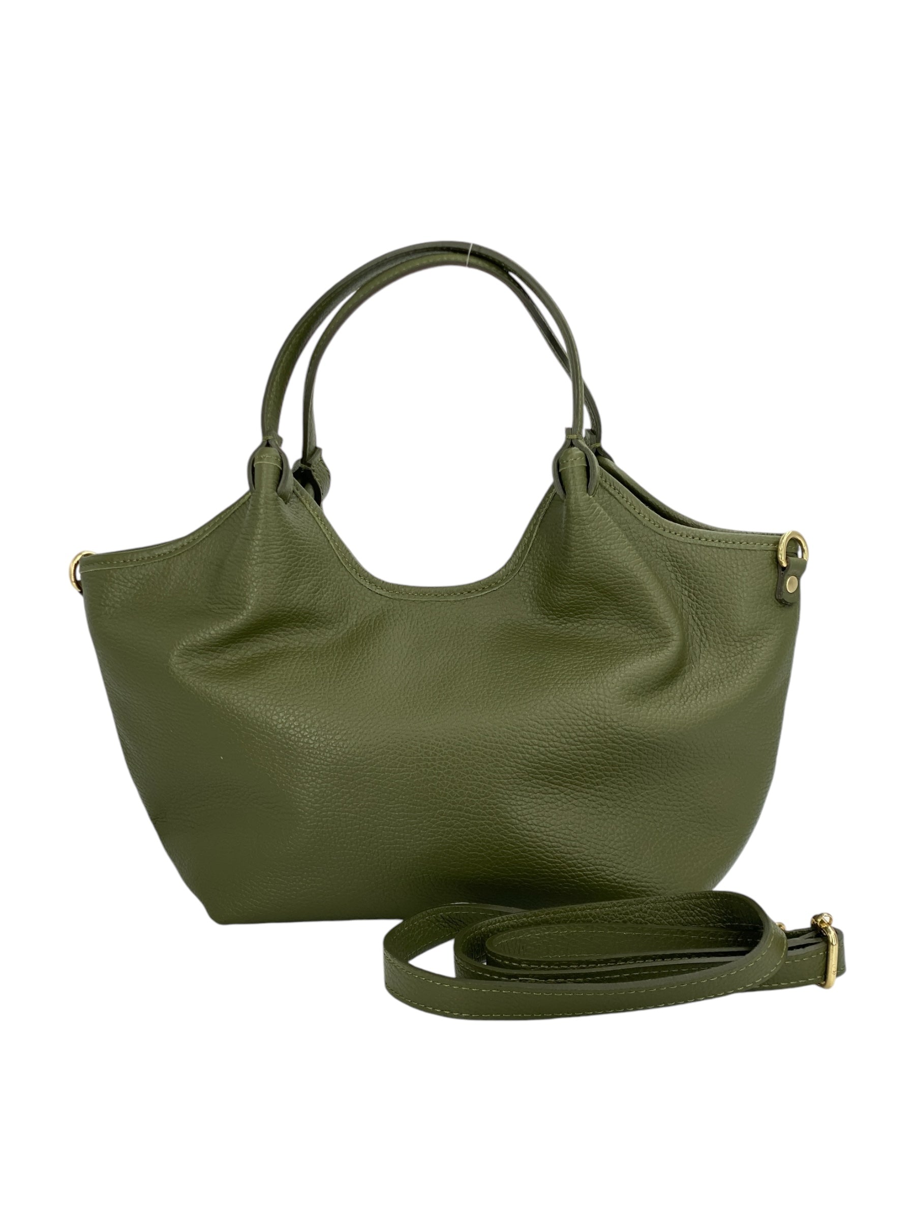 Charlotte – Women's handbag and shoulder bag in genuine Italian leather with technical fabric lining