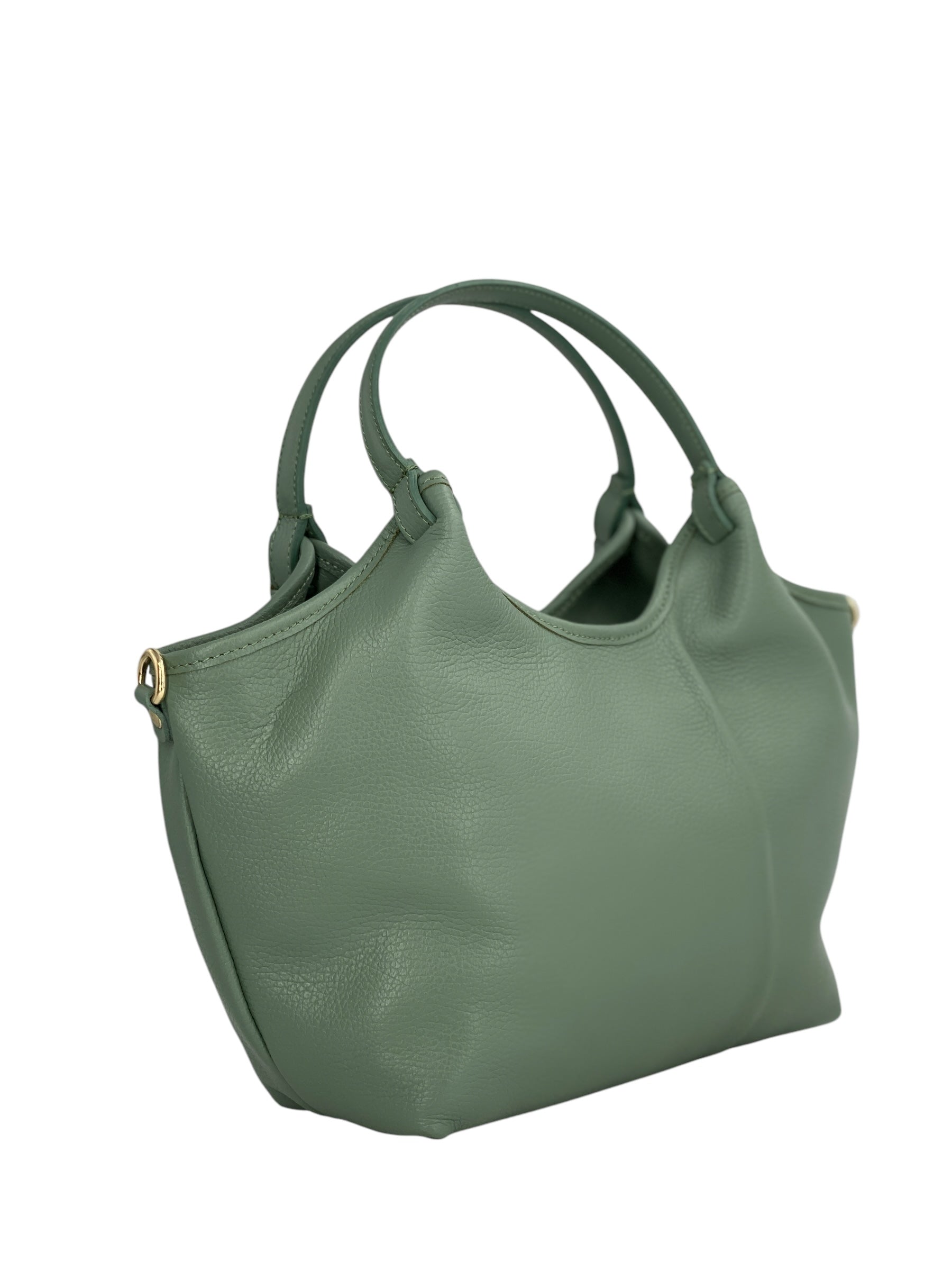 Charlotte – Women's handbag and shoulder bag in genuine Italian leather with technical fabric lining