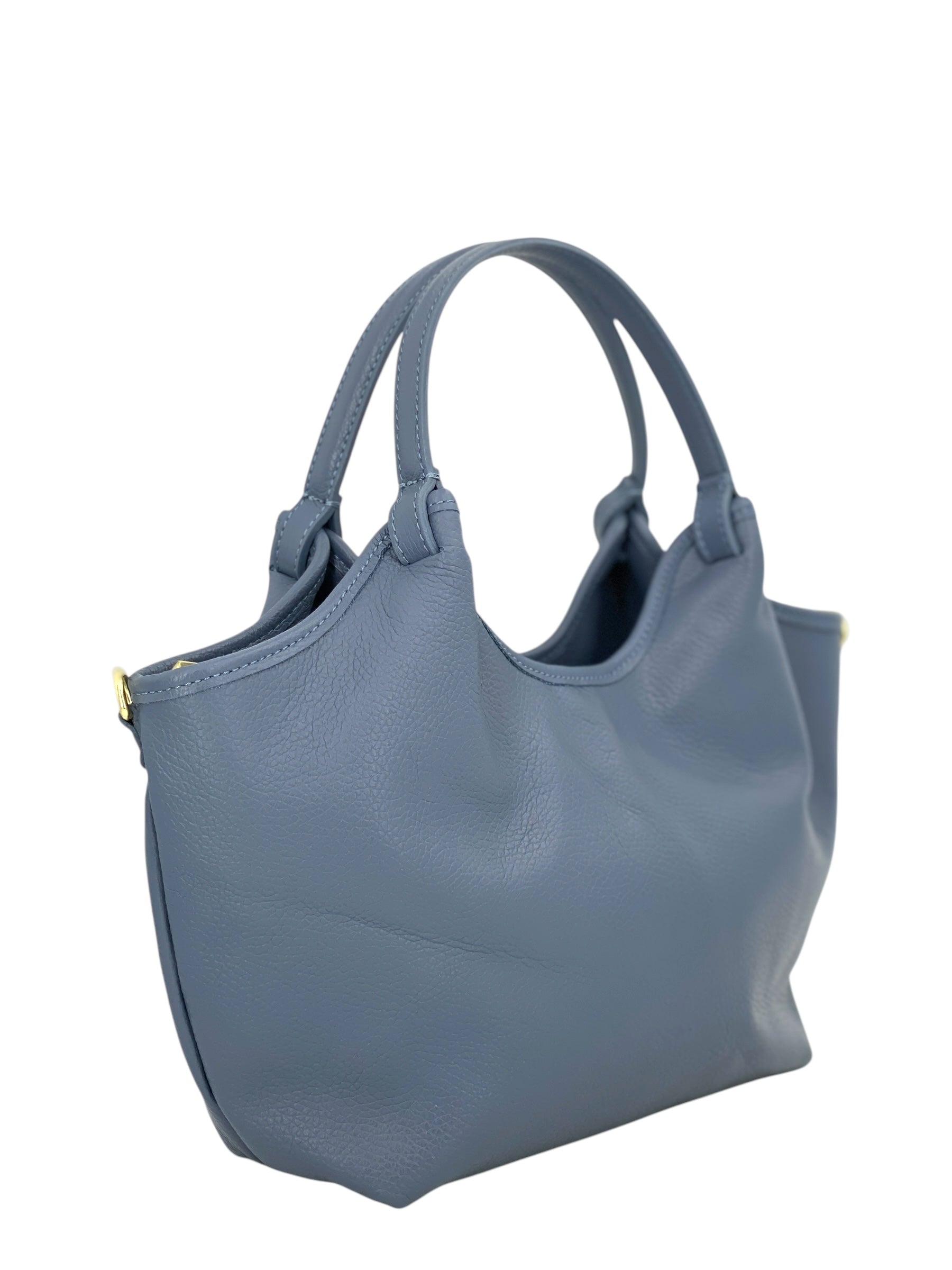 Charlotte – Women's handbag and shoulder bag in genuine Italian leather with technical fabric lining