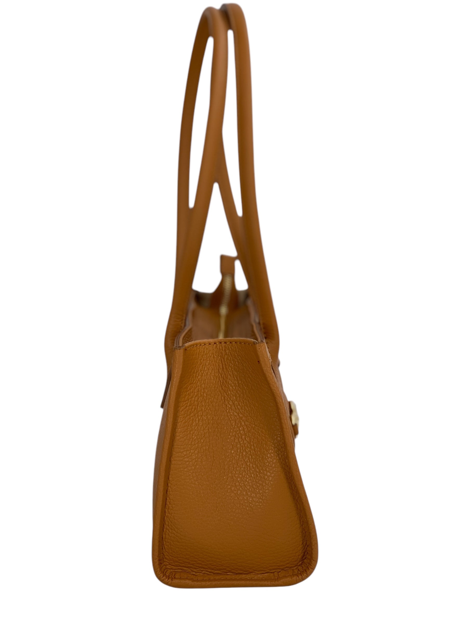 Ines – Women's handbag and shoulder bag in genuine Italian leather with long handles and lined interior