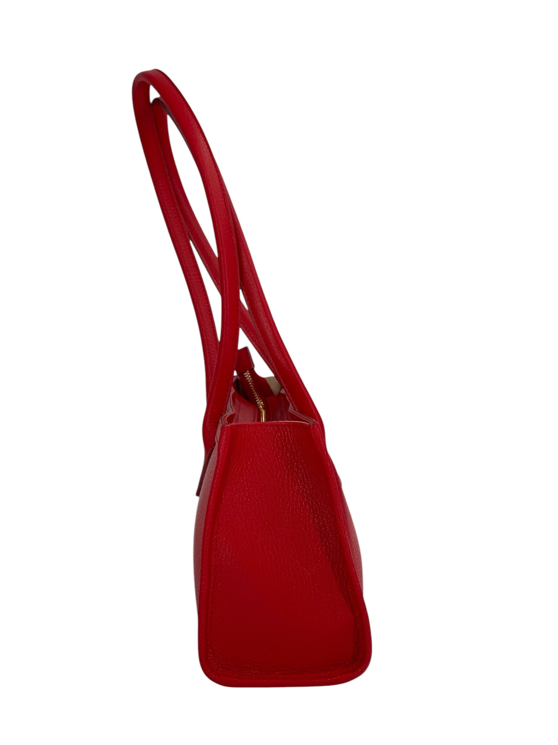 Ines – Women's handbag and shoulder bag in genuine Italian leather with long handles and lined interior