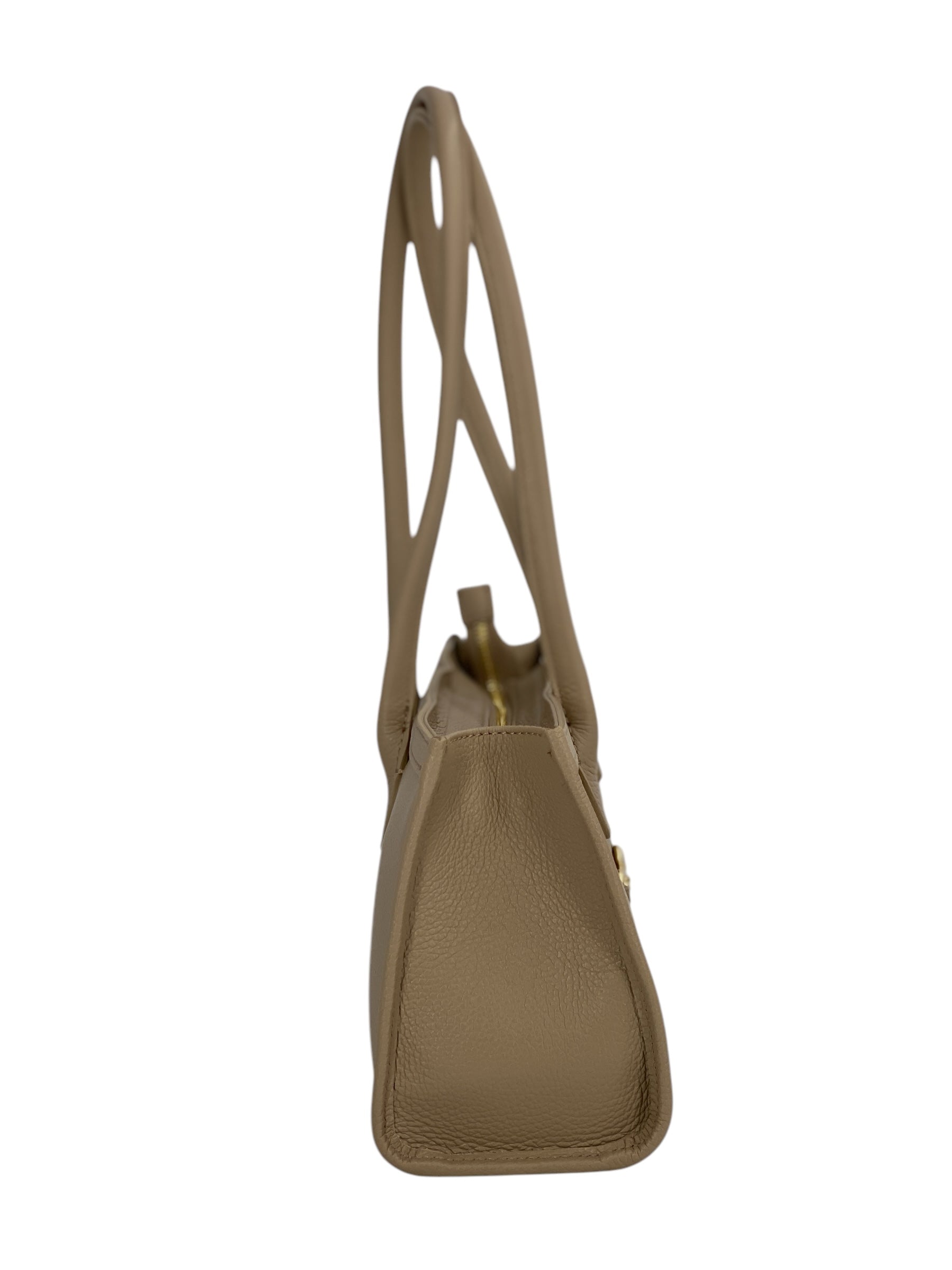 Ines – Women's handbag and shoulder bag in genuine Italian leather with long handles and lined interior