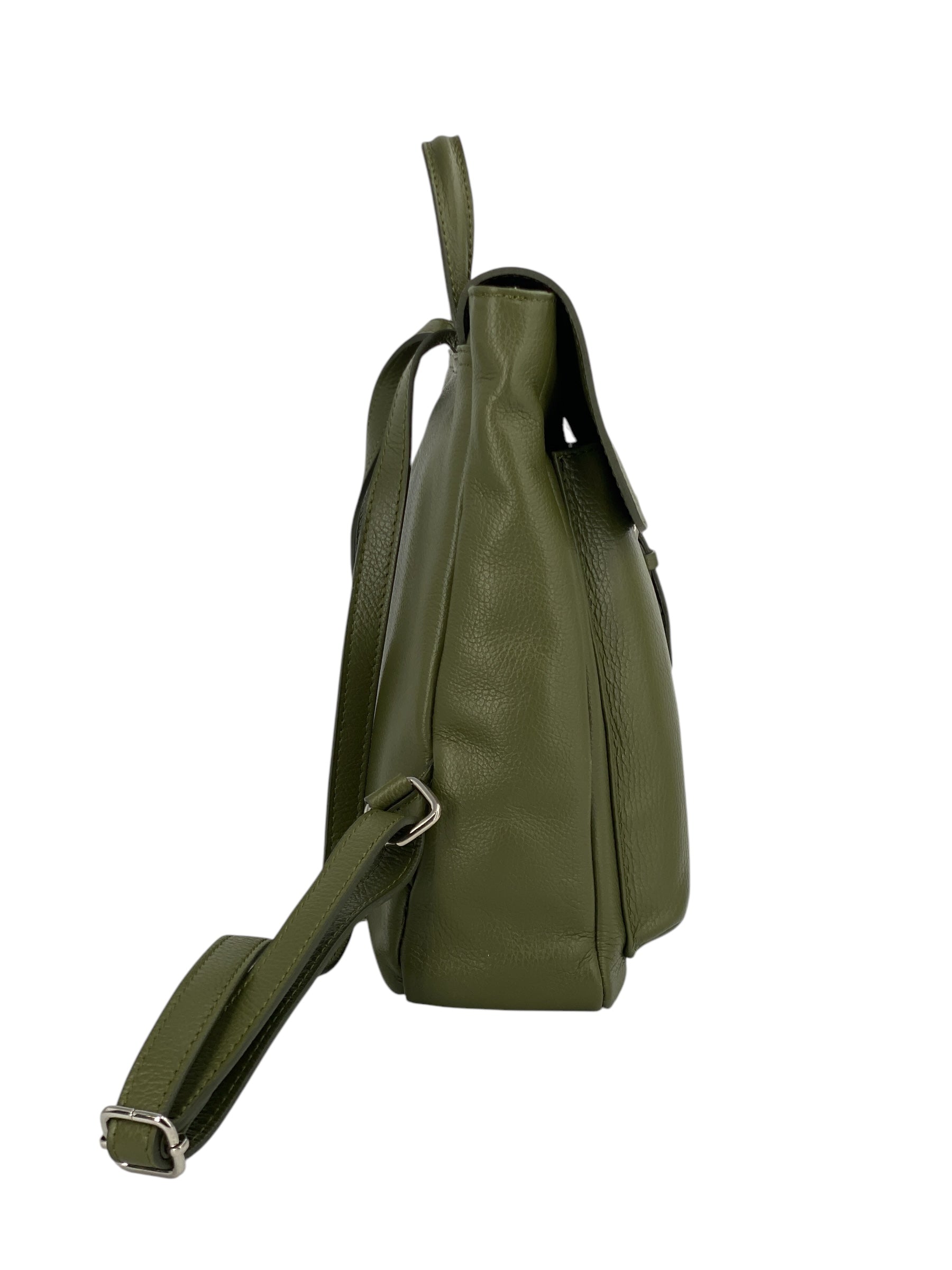 Manon – Women's backpack in genuine Italian leather with lined interior, front pocket and adjustable shoulder straps