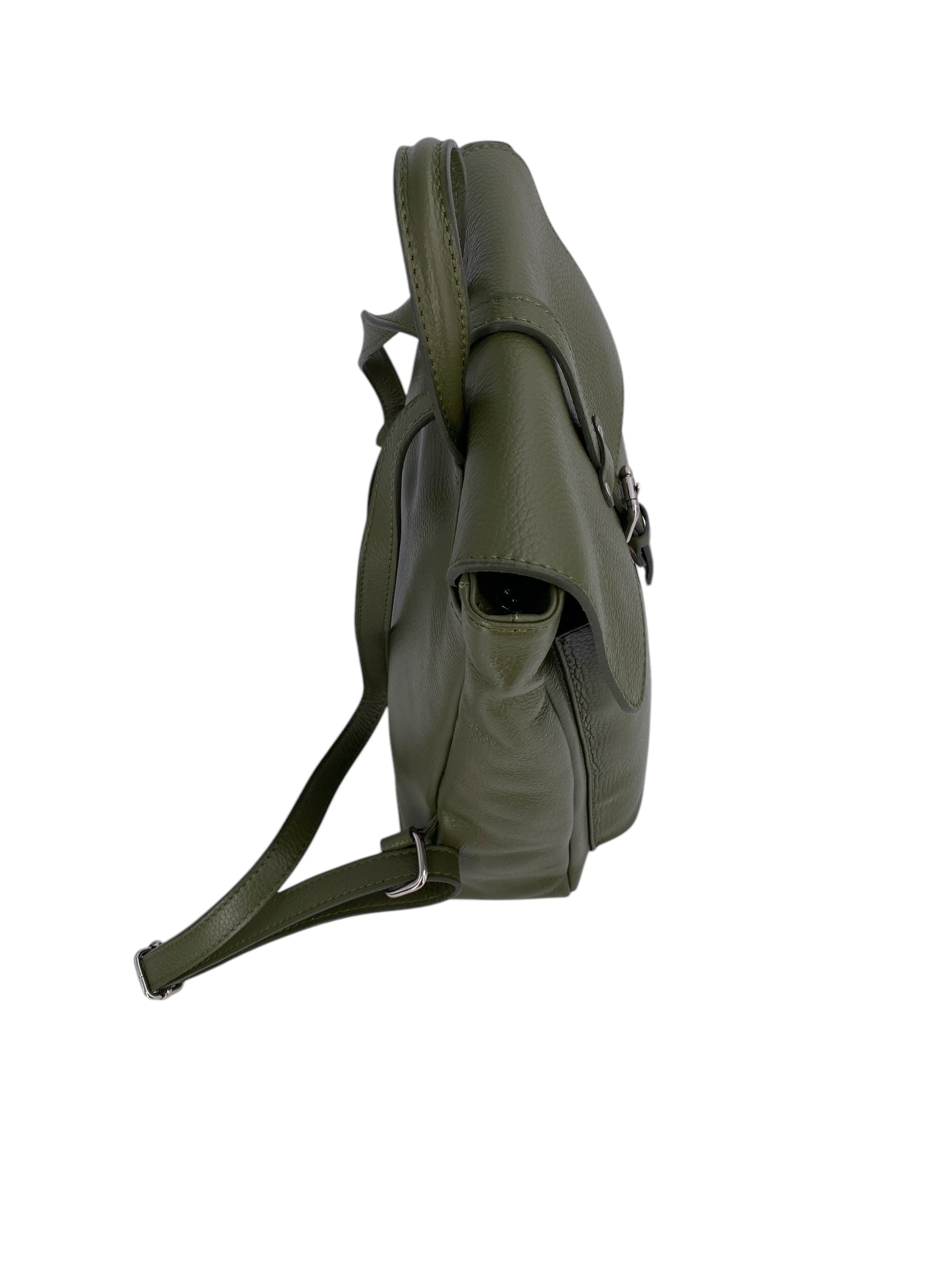 Manon – Women's backpack in genuine Italian leather with lined interior, front pocket and adjustable shoulder straps