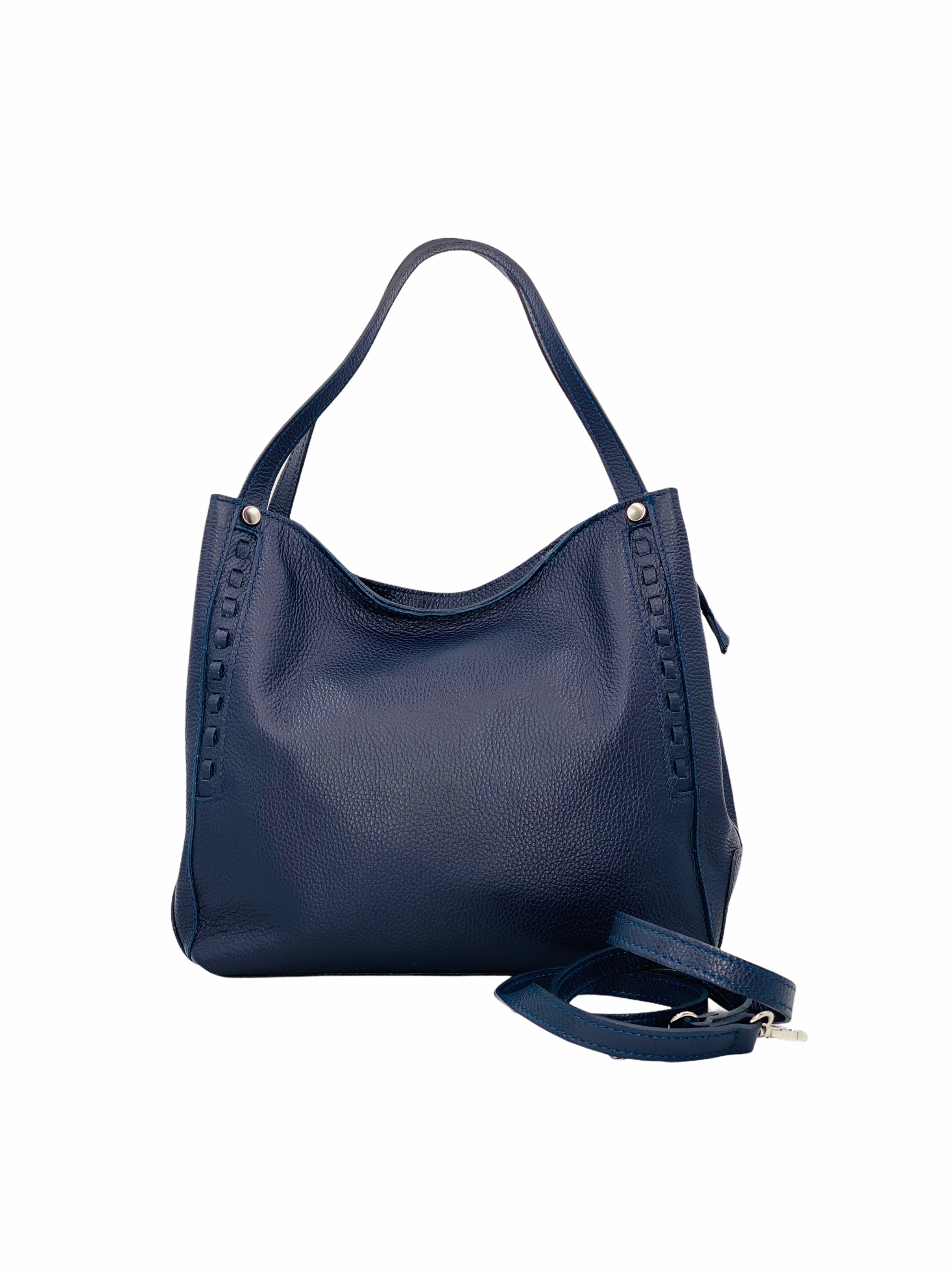 Jade – Damenhandtasche, Schultertasche und Crossbody-Tasche aus echtem italienischen Leder mit Doppelgriffen und Mehrzwecktaschen