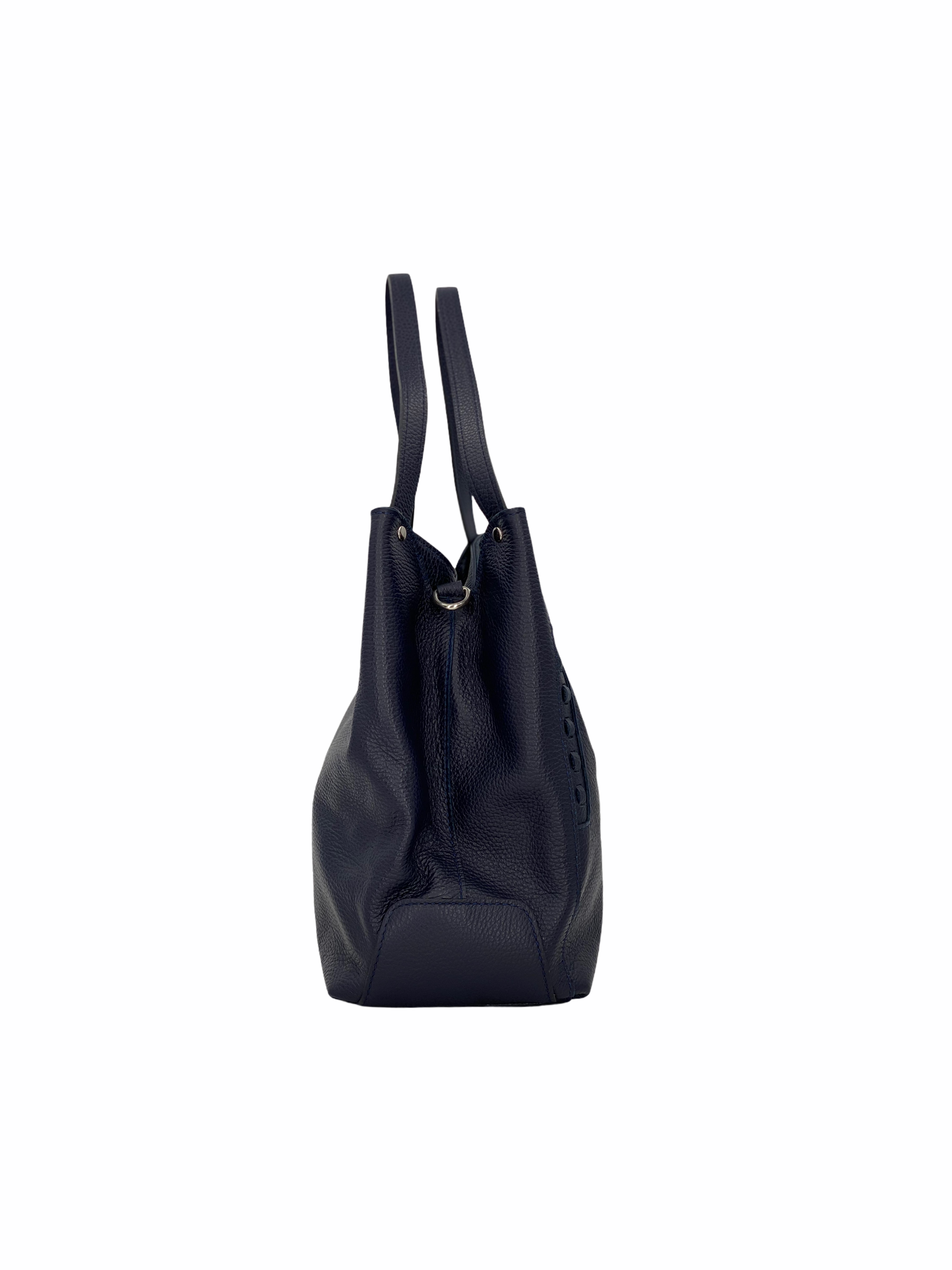 Jade – Damenhandtasche, Schultertasche und Crossbody-Tasche aus echtem italienischen Leder mit Doppelgriffen und Mehrzwecktaschen