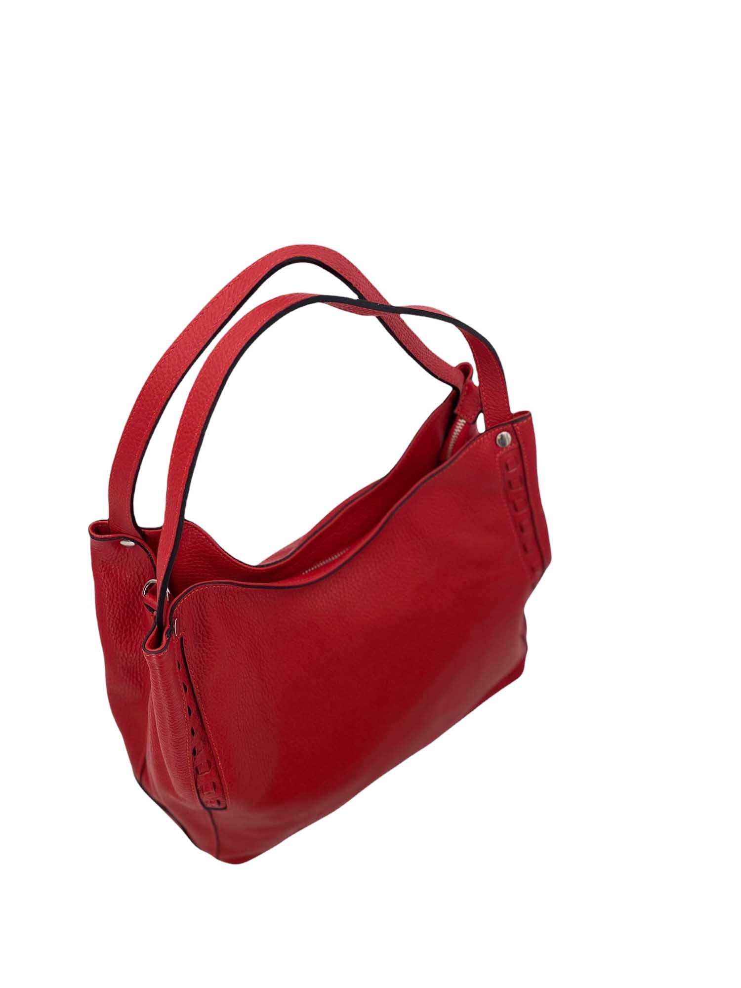 Jade – Damenhandtasche, Schultertasche und Crossbody-Tasche aus echtem italienischen Leder mit Doppelgriffen und Mehrzwecktaschen