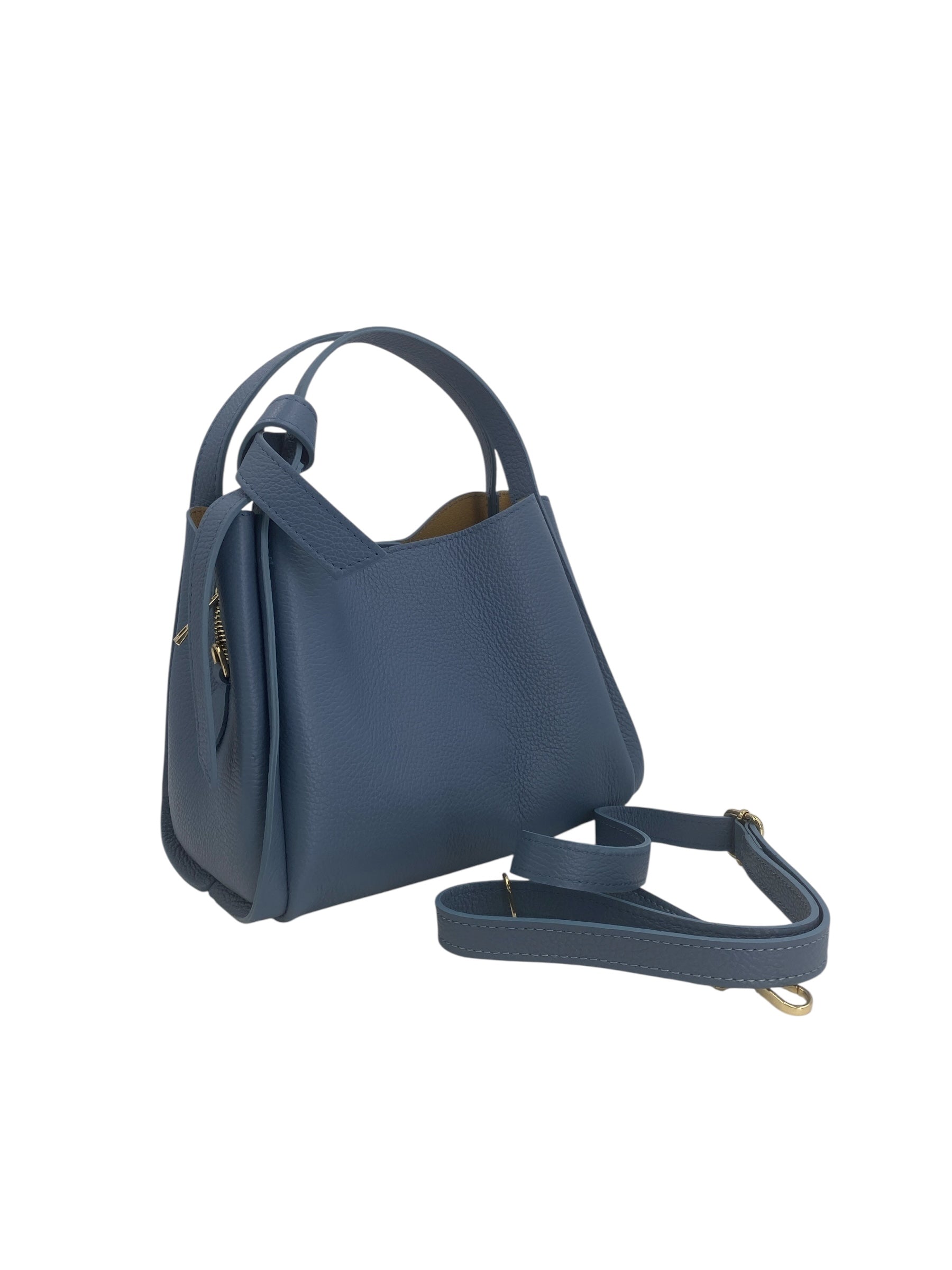 Colette – Women's handbag and shoulder bag in genuine Italian leather with double rigid handles